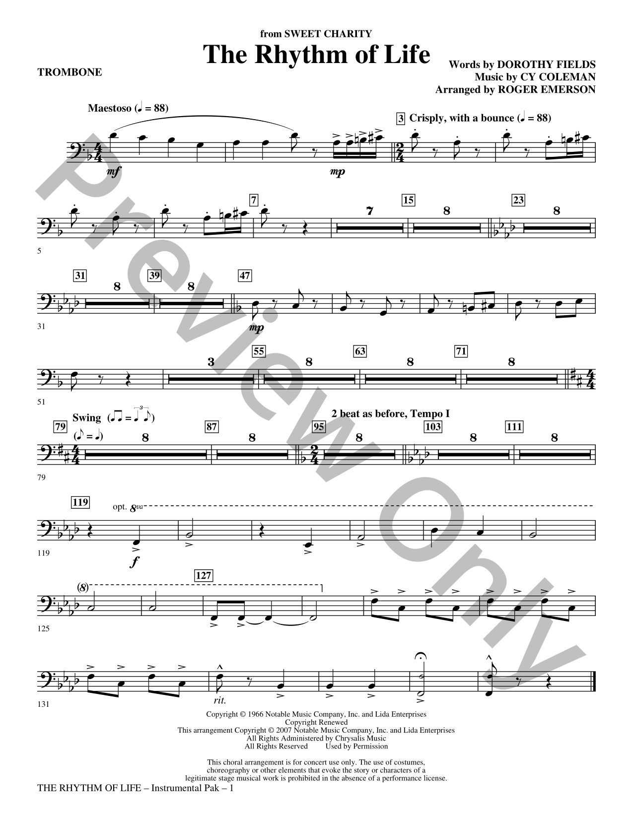 The Rhythm of Life Choral Sheet Music | J.W. Pepper