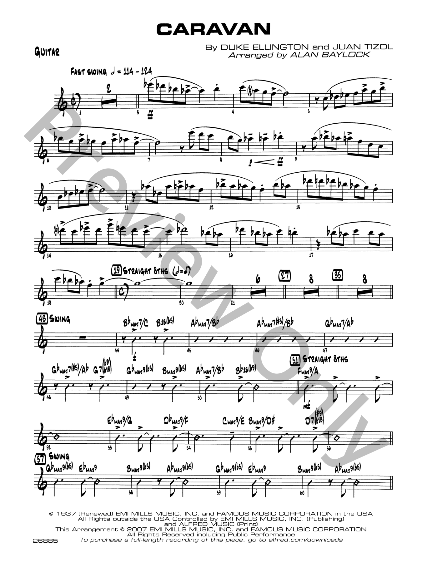 Caravan Jazz Sheet Music | J.W. Pepper
