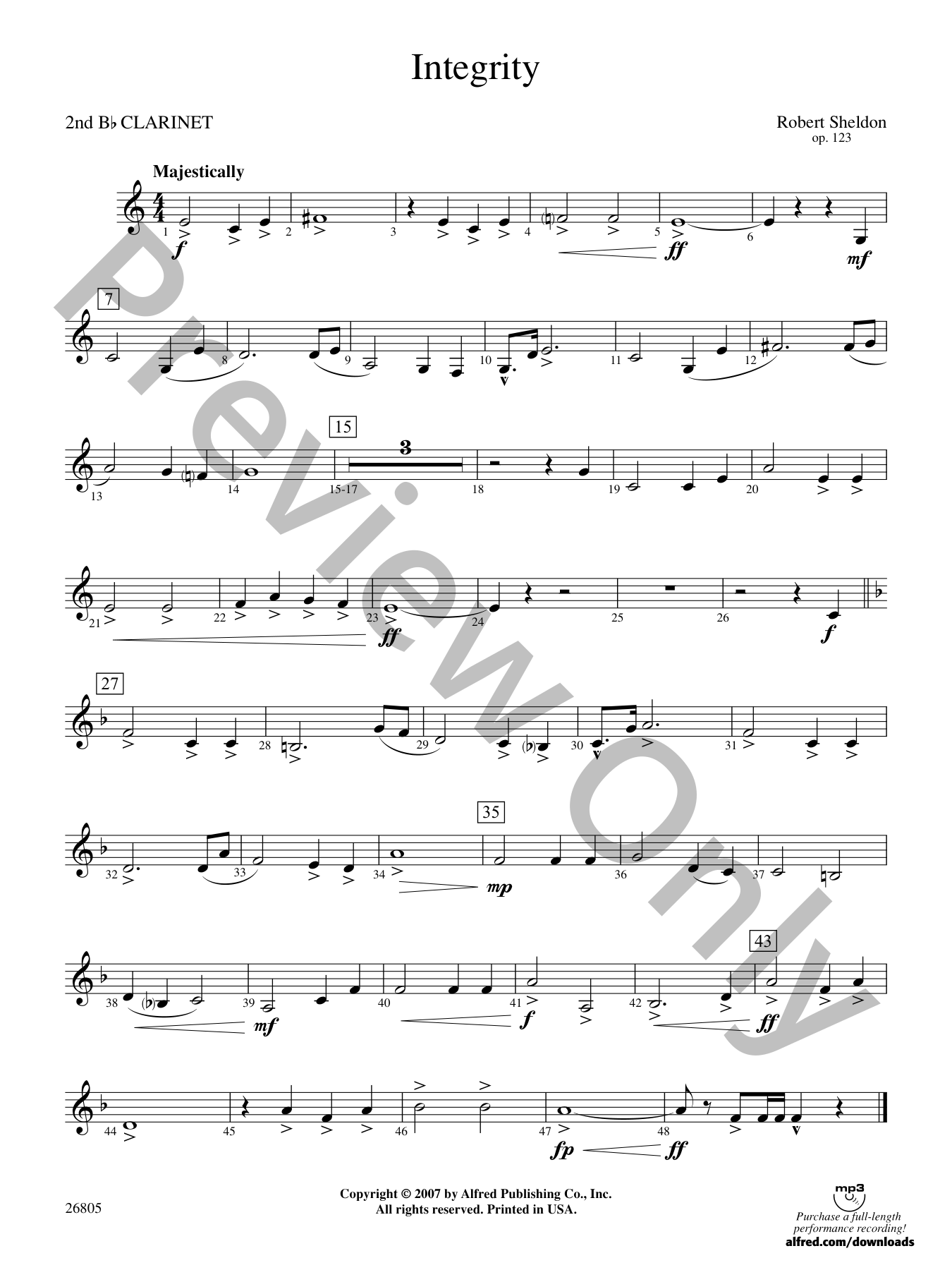 Integrity Concert Band Sheet Music | J.W. Pepper