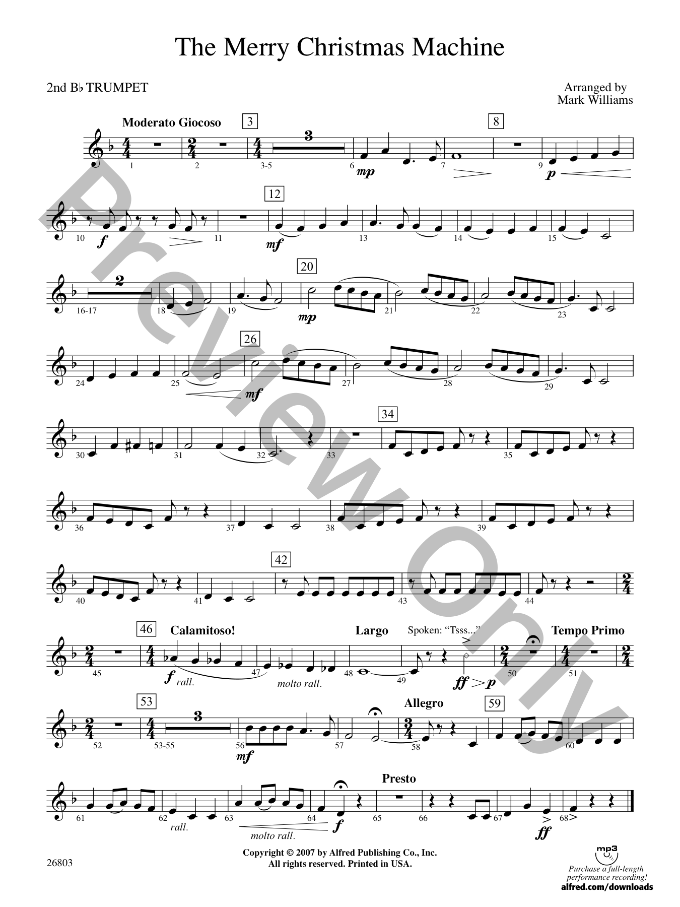 Merry Christmas Machine Concert Band Sheet Music | J.W. Pepper