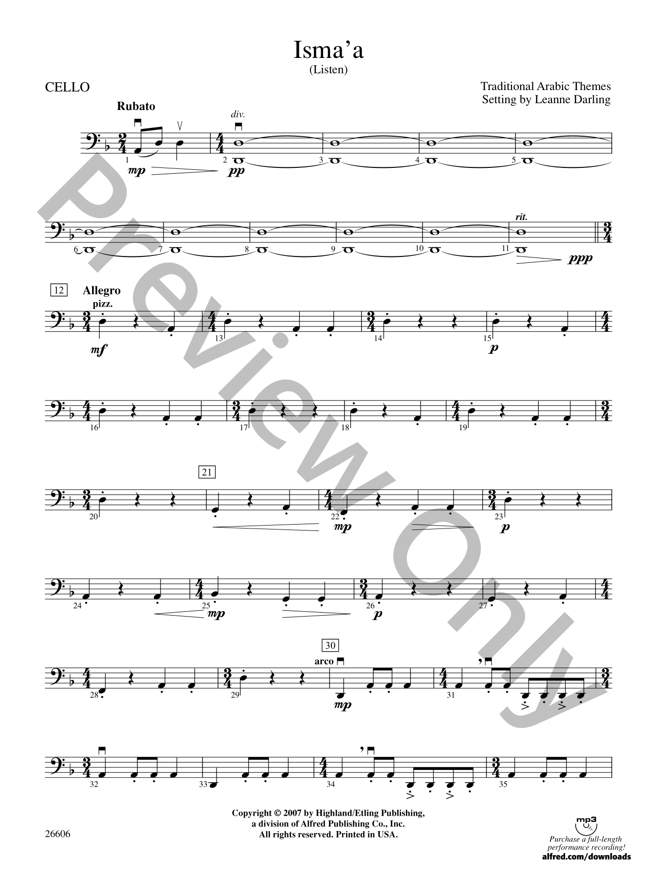 Isma'a Orchestra Sheet Music | J.W. Pepper