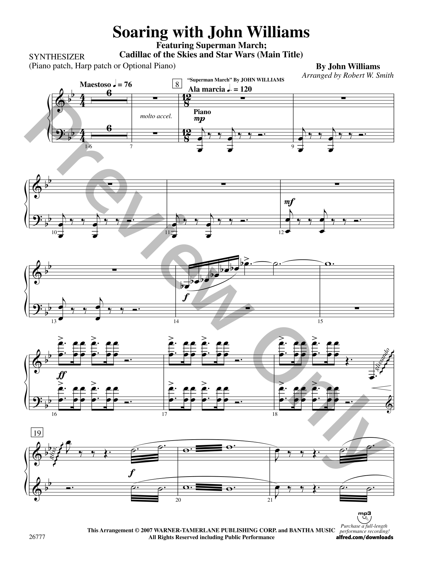 Soaring with John Williams Concert Band Sheet Music | J.W. Pepper