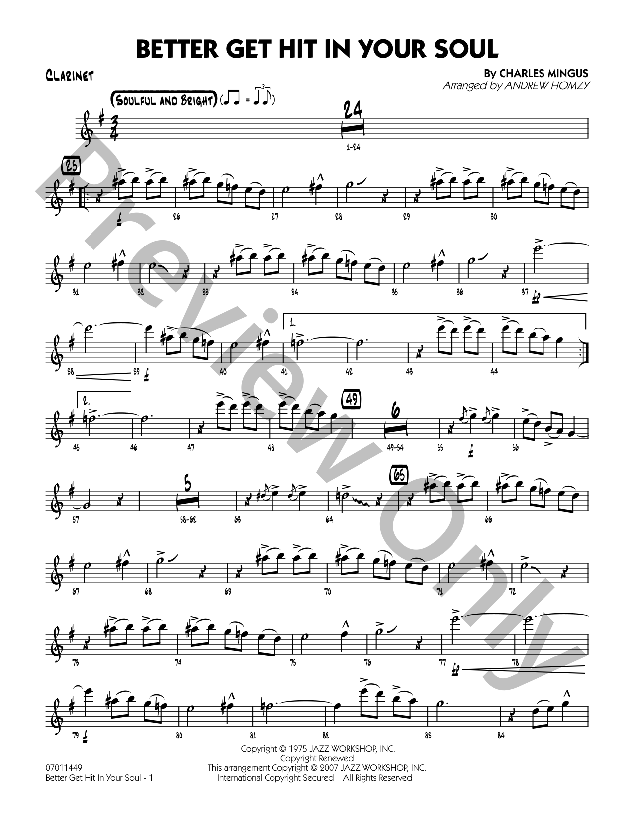 洋楽 HARD HITTING / SOUL JAZZ LIBRARY / MURO Better Get Hit in Your Soul Jazz Sheet Music | J.W. Pepper