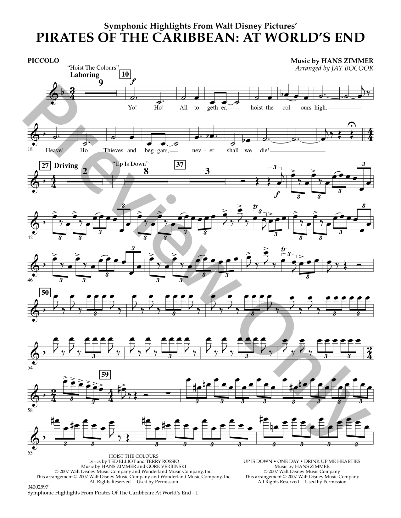 Pirates of the Caribbean: at World's End | J.W. Pepper