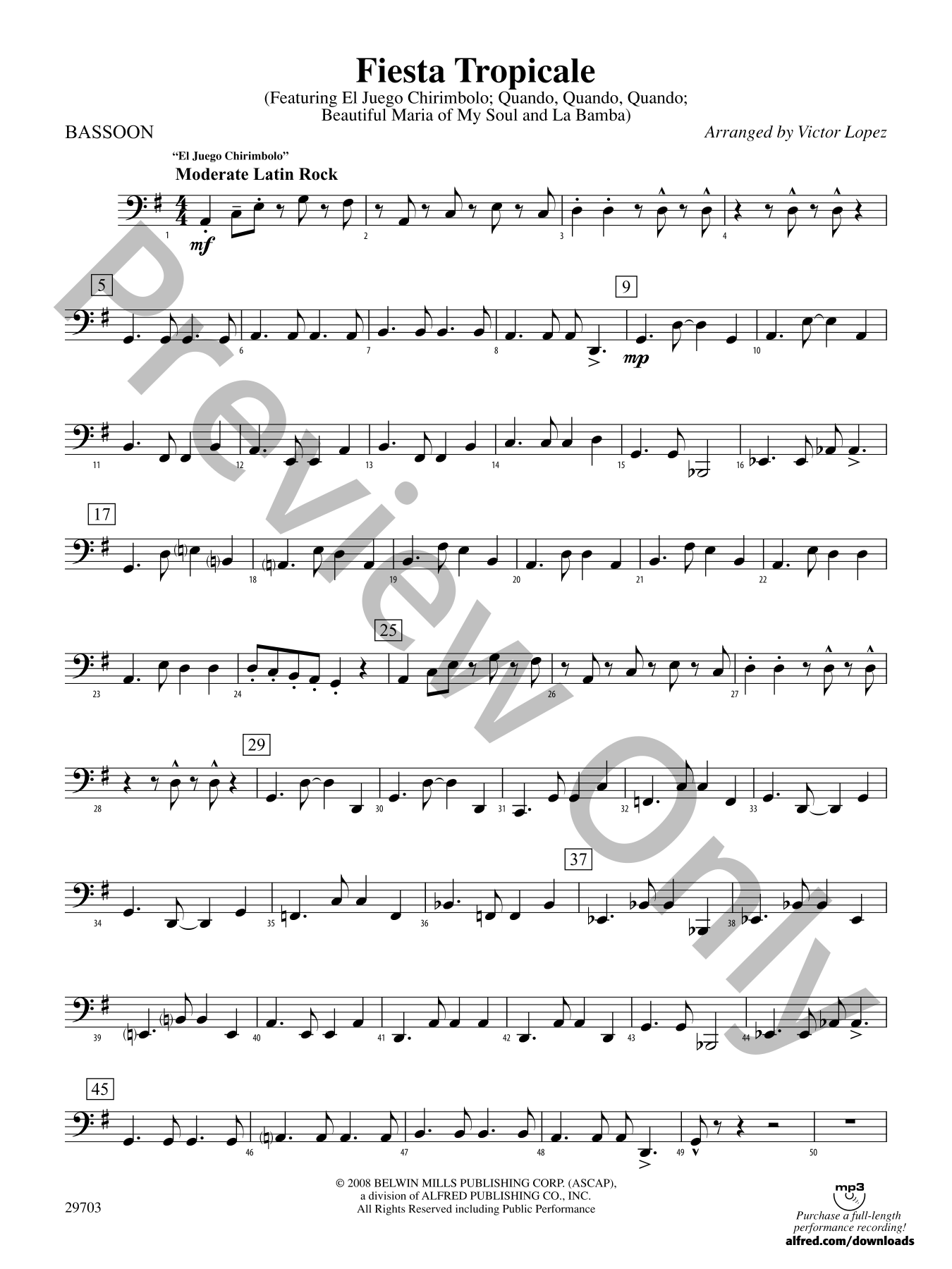 Fiesta Tropicale Orchestra Sheet Music | J.W. Pepper