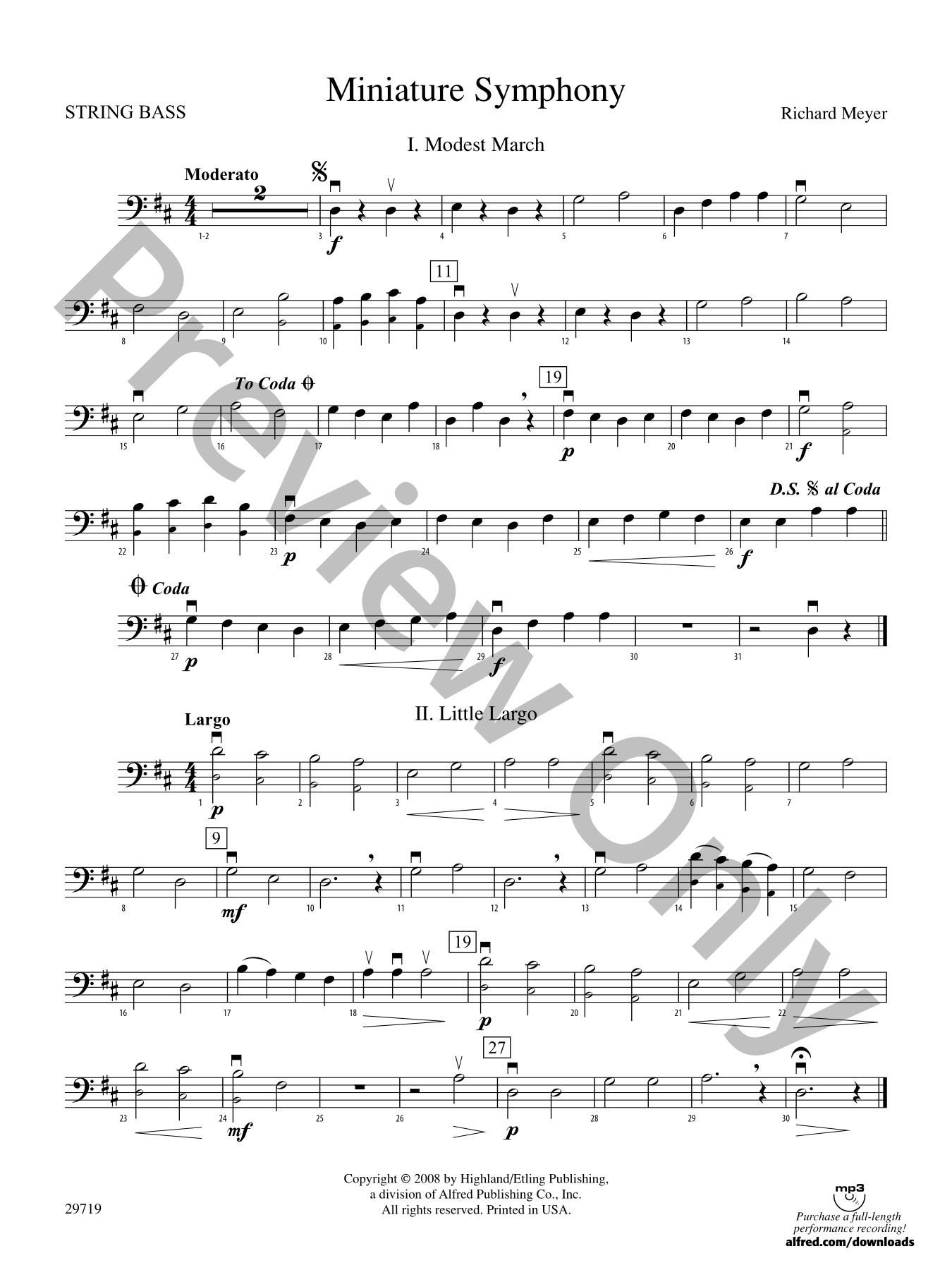 Miniature Symphony Orchestra Sheet Music | J.W. Pepper
