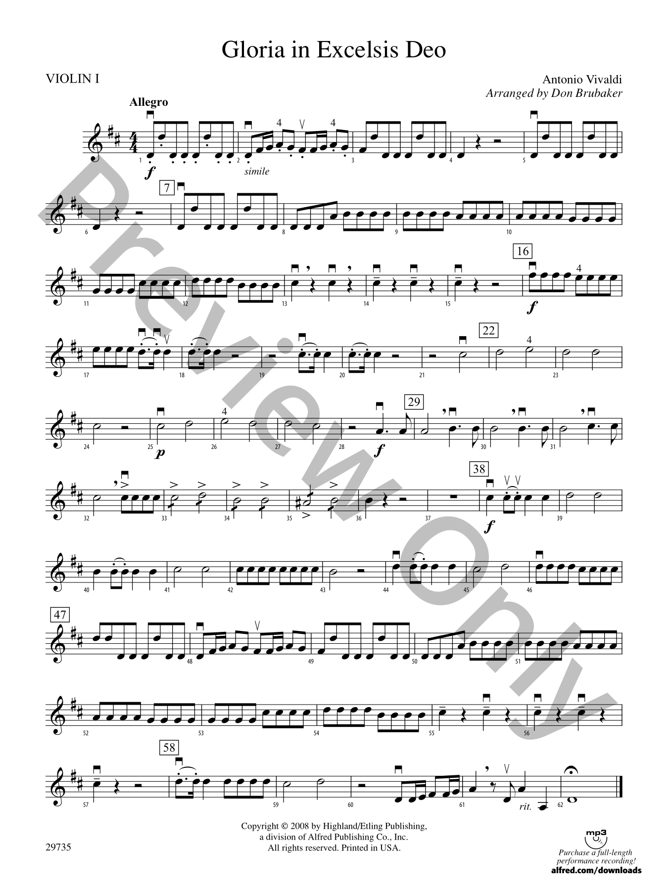 レズミルズ【GRIT PLYO07】CD DVD コリオ　スコアシート Gloria in Excelsis Deo Orchestra Sheet Music | J.W. Pepper