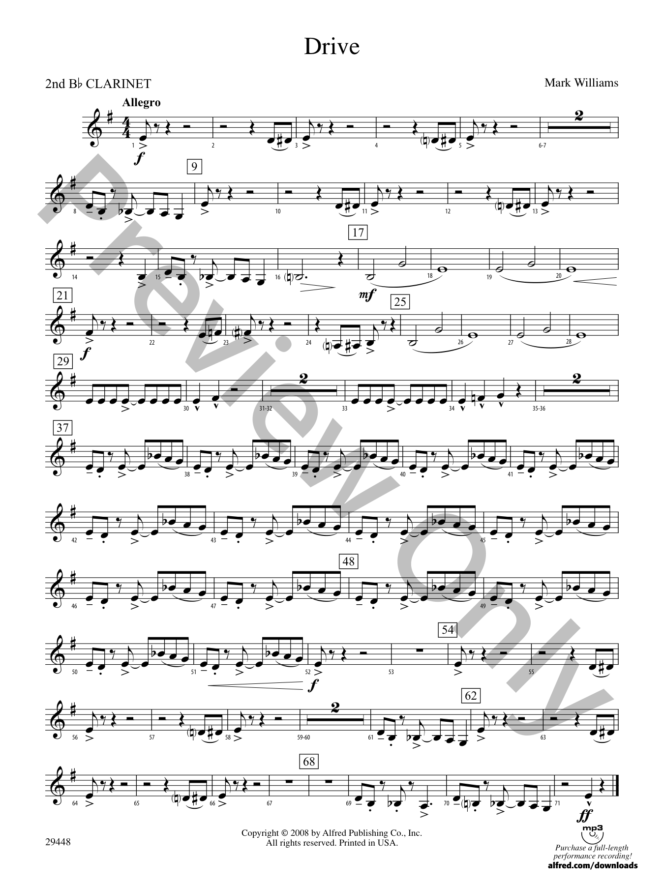 Drive Concert Band Sheet Music | J.W. Pepper