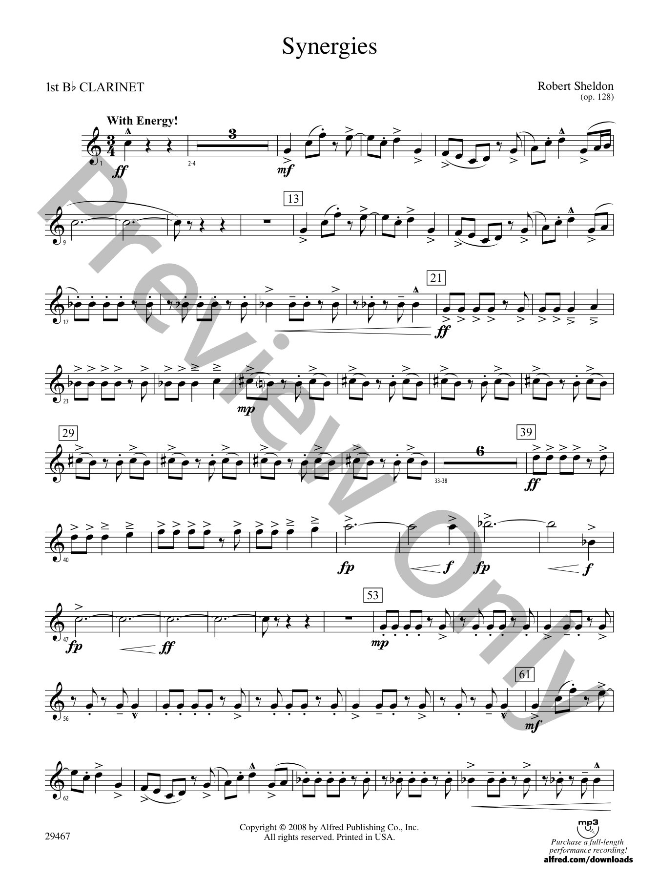 Synergies Concert Band Sheet Music | J.W. Pepper