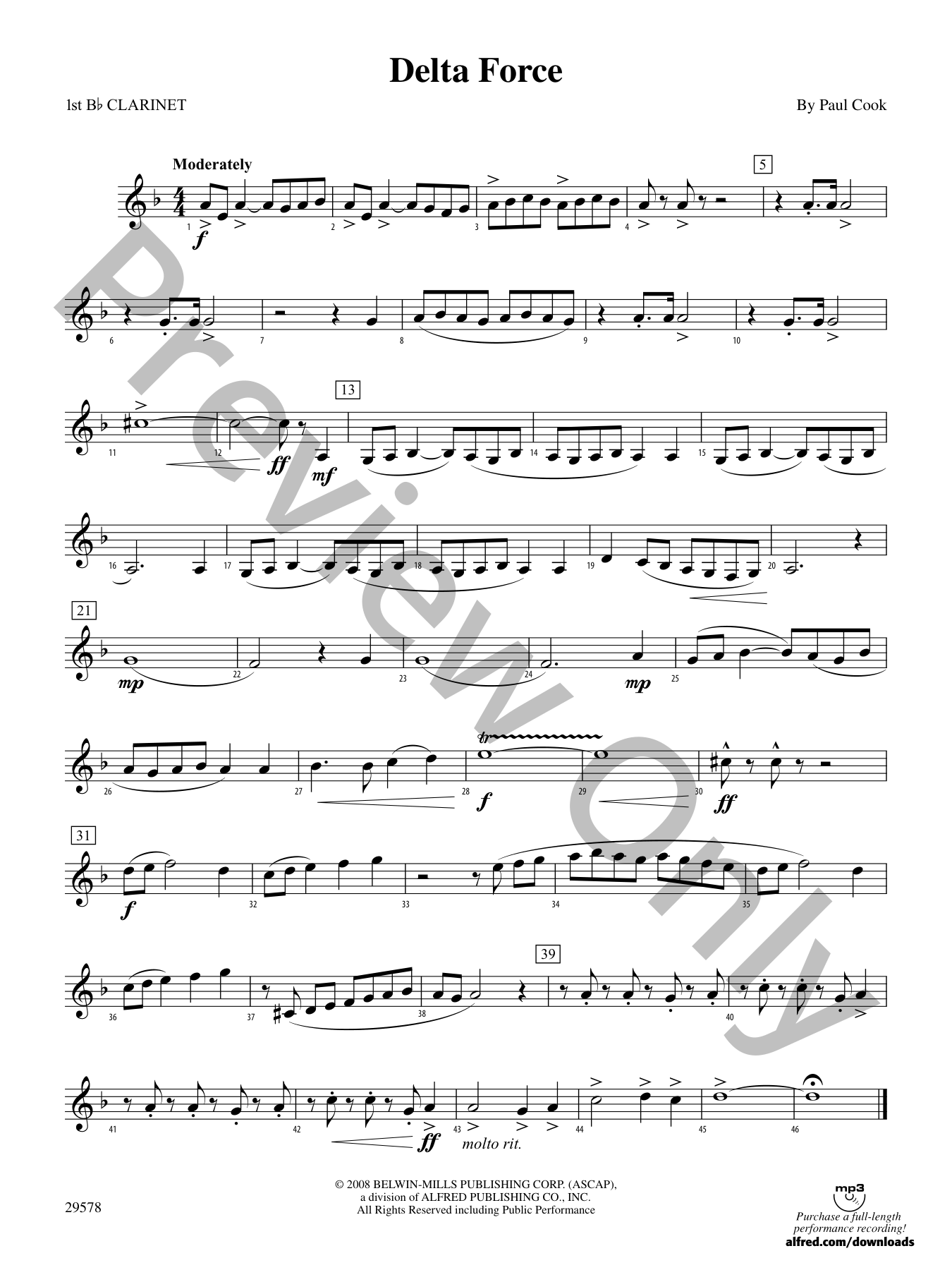 Delta Force Concert Band Sheet Music | J.W. Pepper