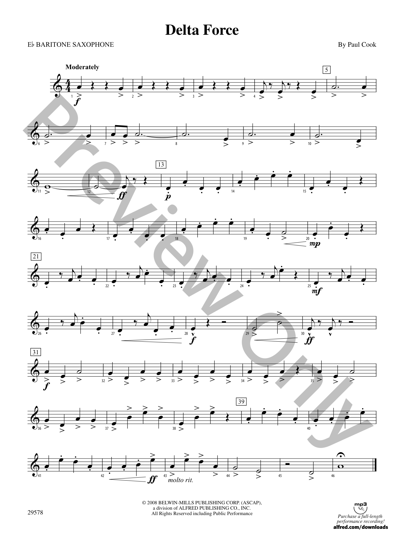 Delta Force Concert Band Sheet Music | J.W. Pepper