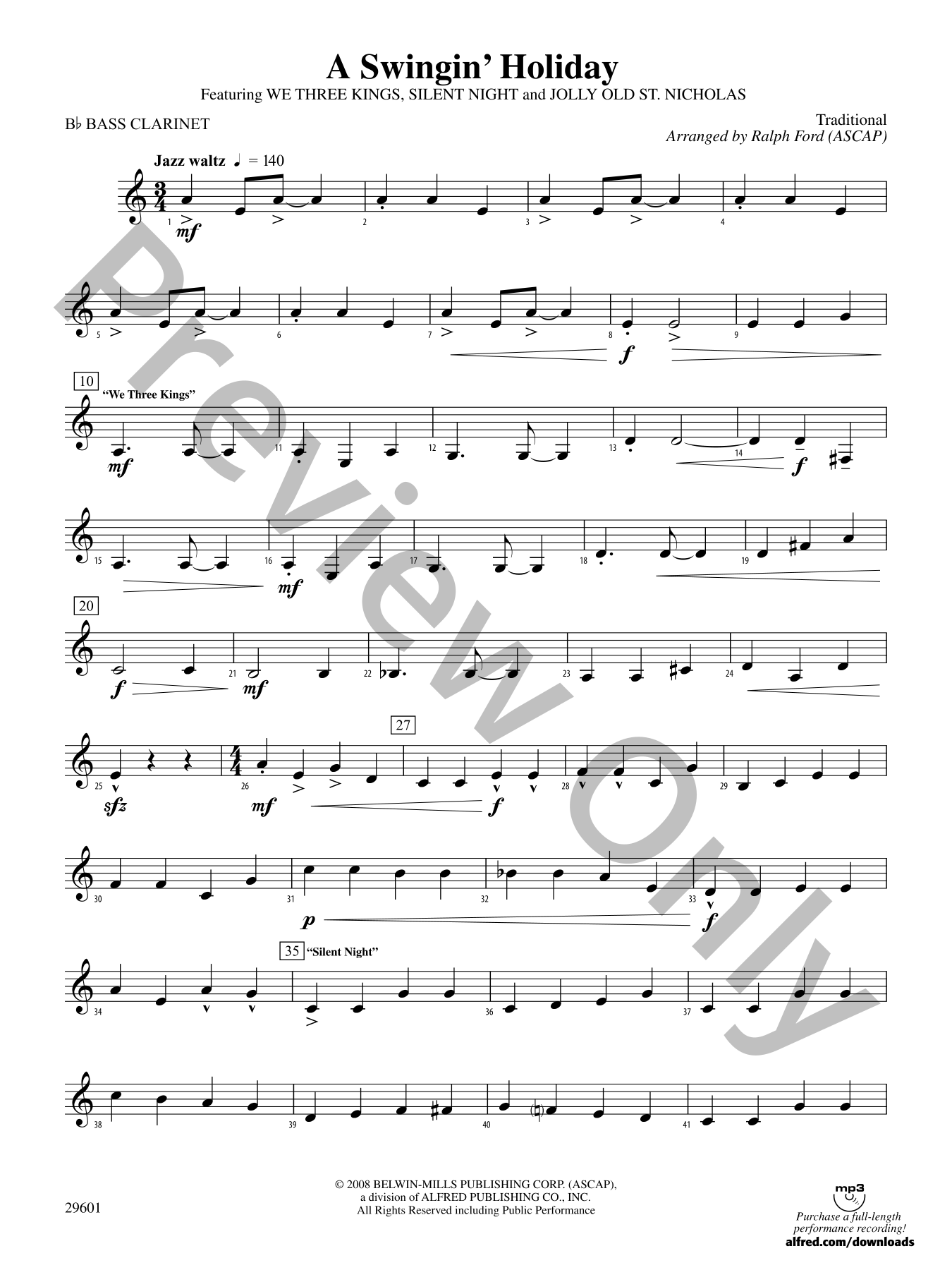 A Swingin' Holiday Concert Band Sheet Music | J.W. Pepper