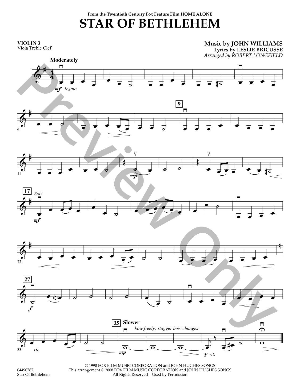 Star of Bethlehem Orchestra Sheet Music | J.W. Pepper