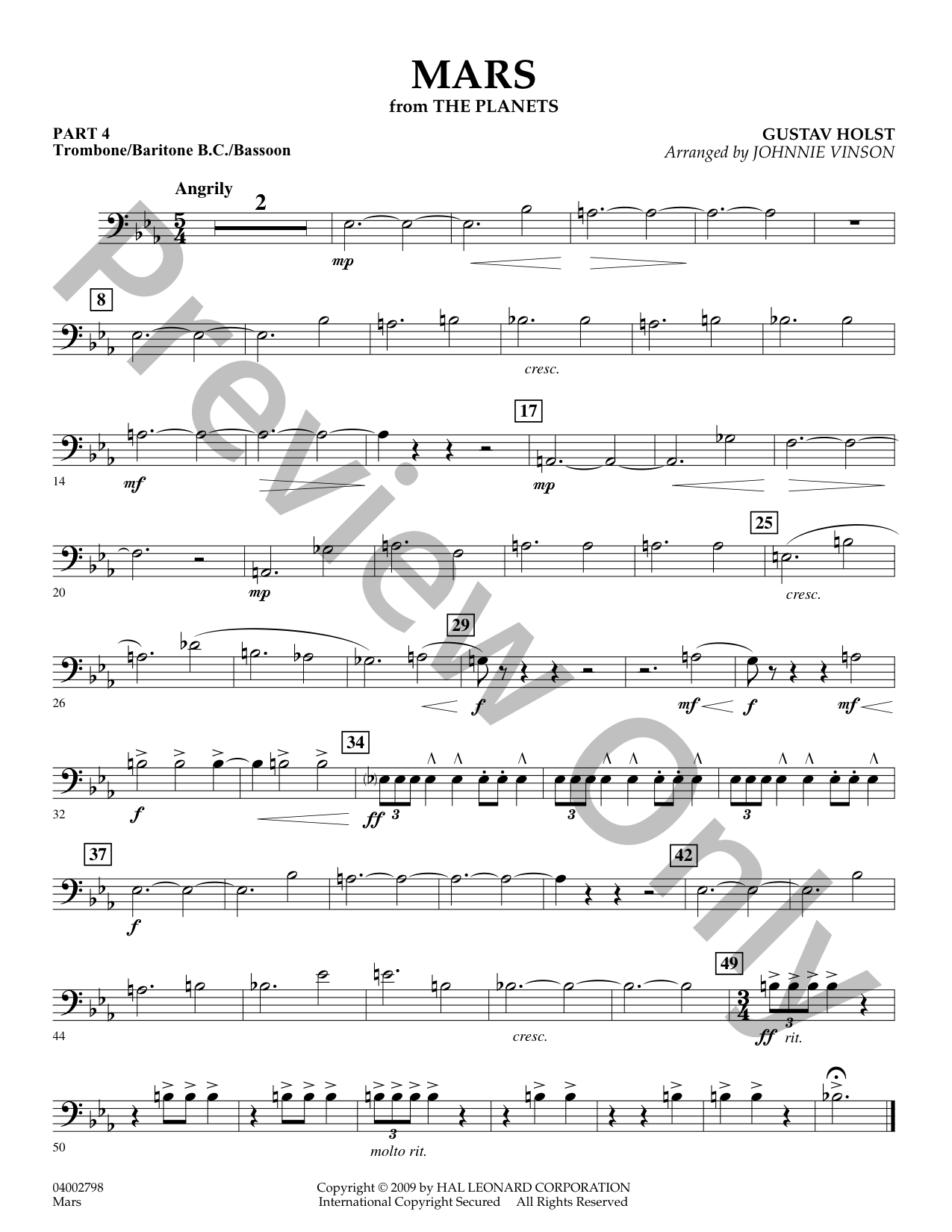 Mars Concert Band Sheet Music | J.W. Pepper