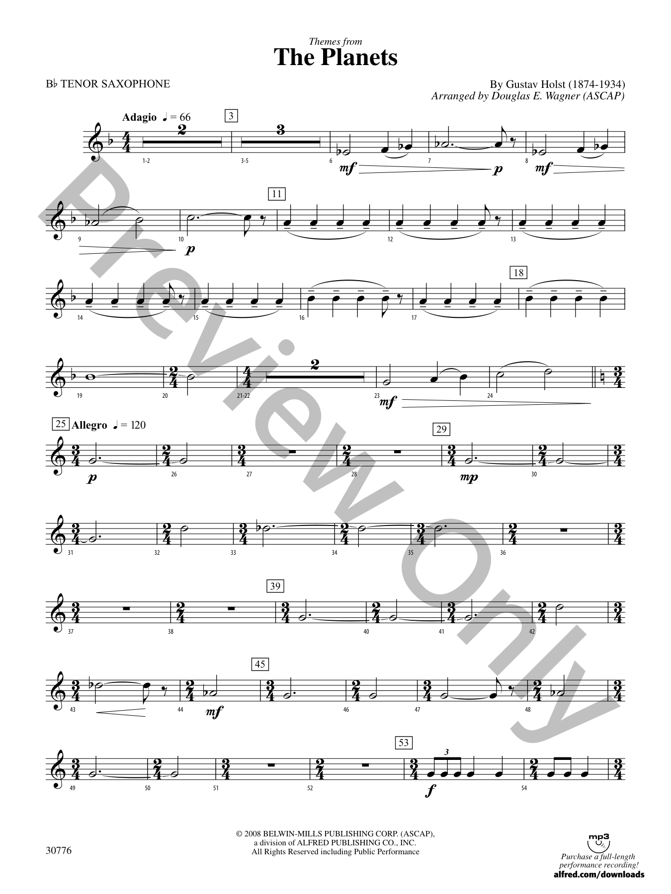 The Planets Concert Band Sheet Music | J.W. Pepper