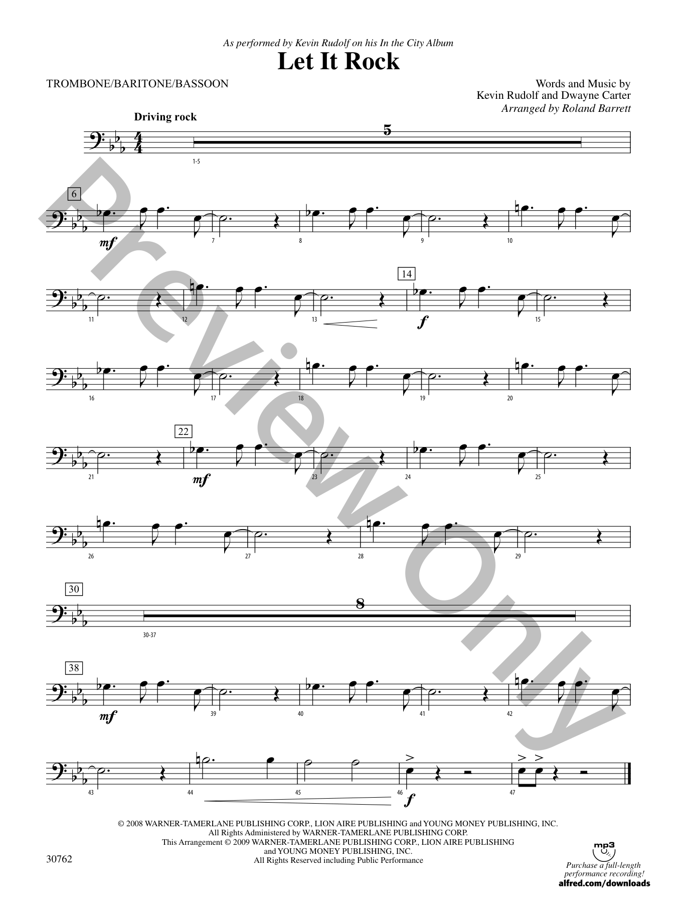 Let It Rock Concert Band Sheet Music | J.W. Pepper