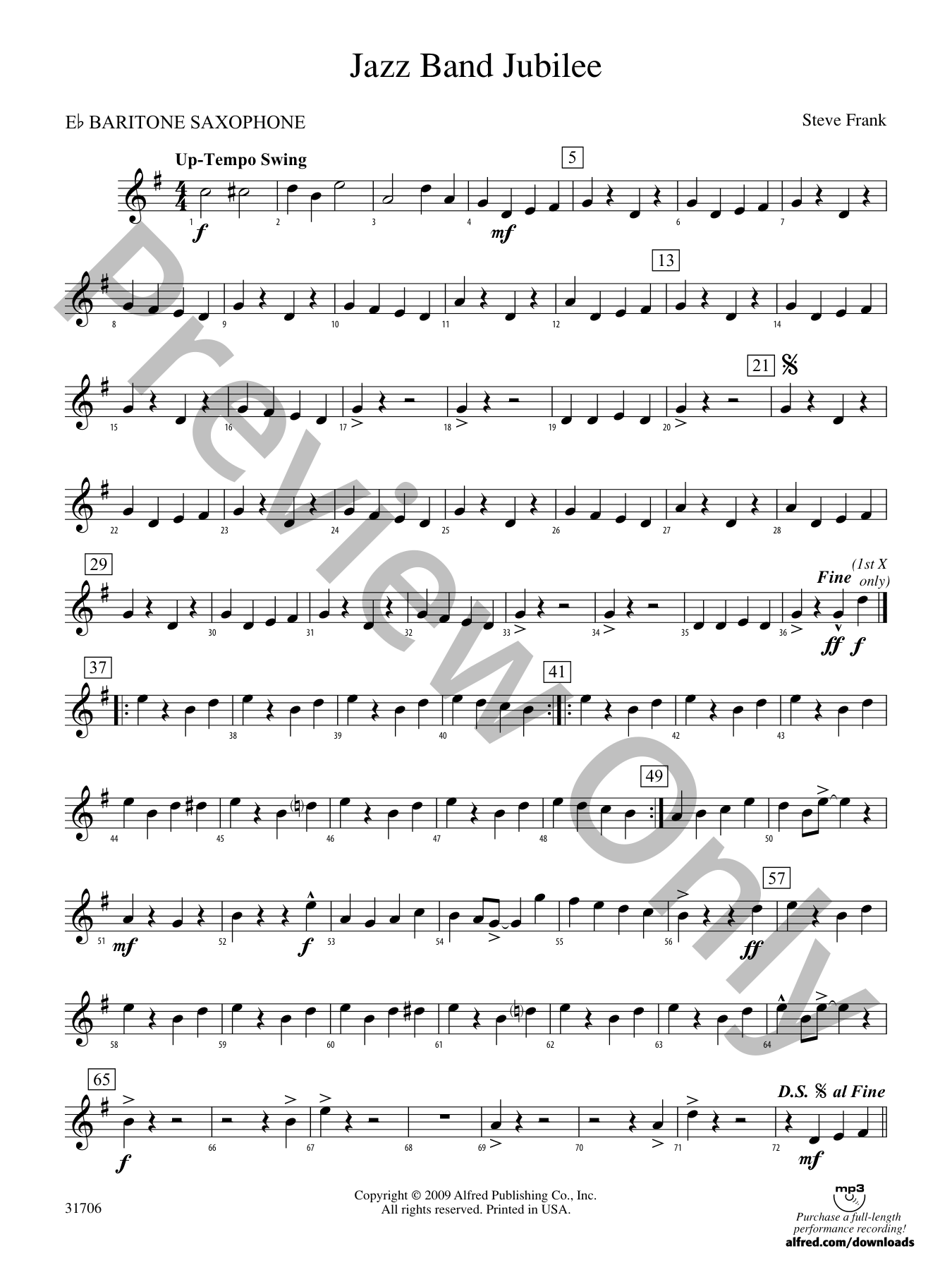 Jazz Band Jubilee Concert Band Sheet Music | J.W. Pepper