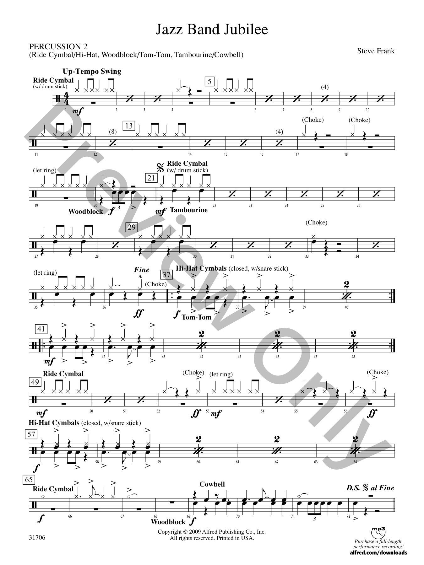 Jazz Band Jubilee Concert Band Sheet Music | J.W. Pepper