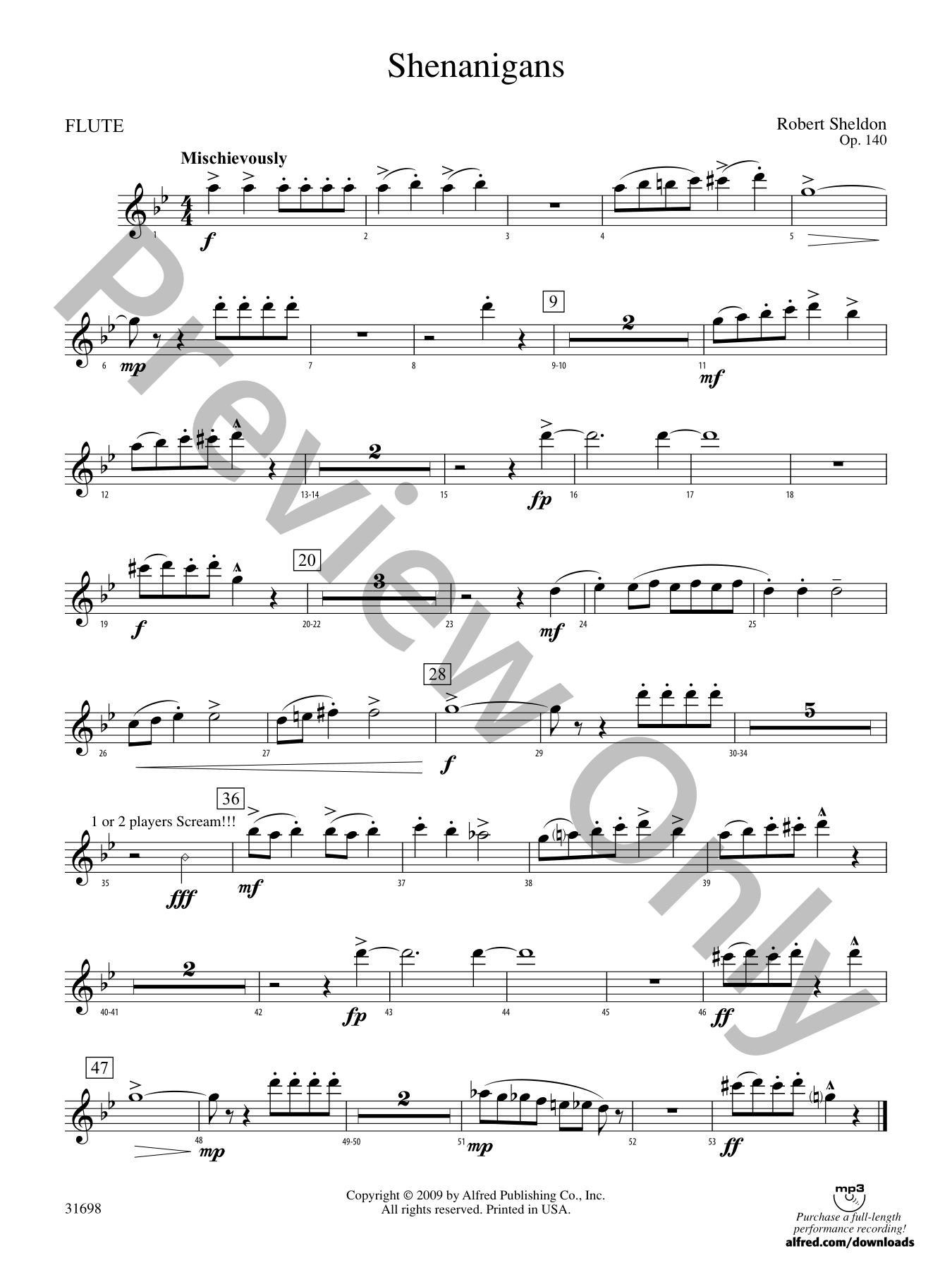 Shenanigans Concert Band Sheet Music | J.W. Pepper