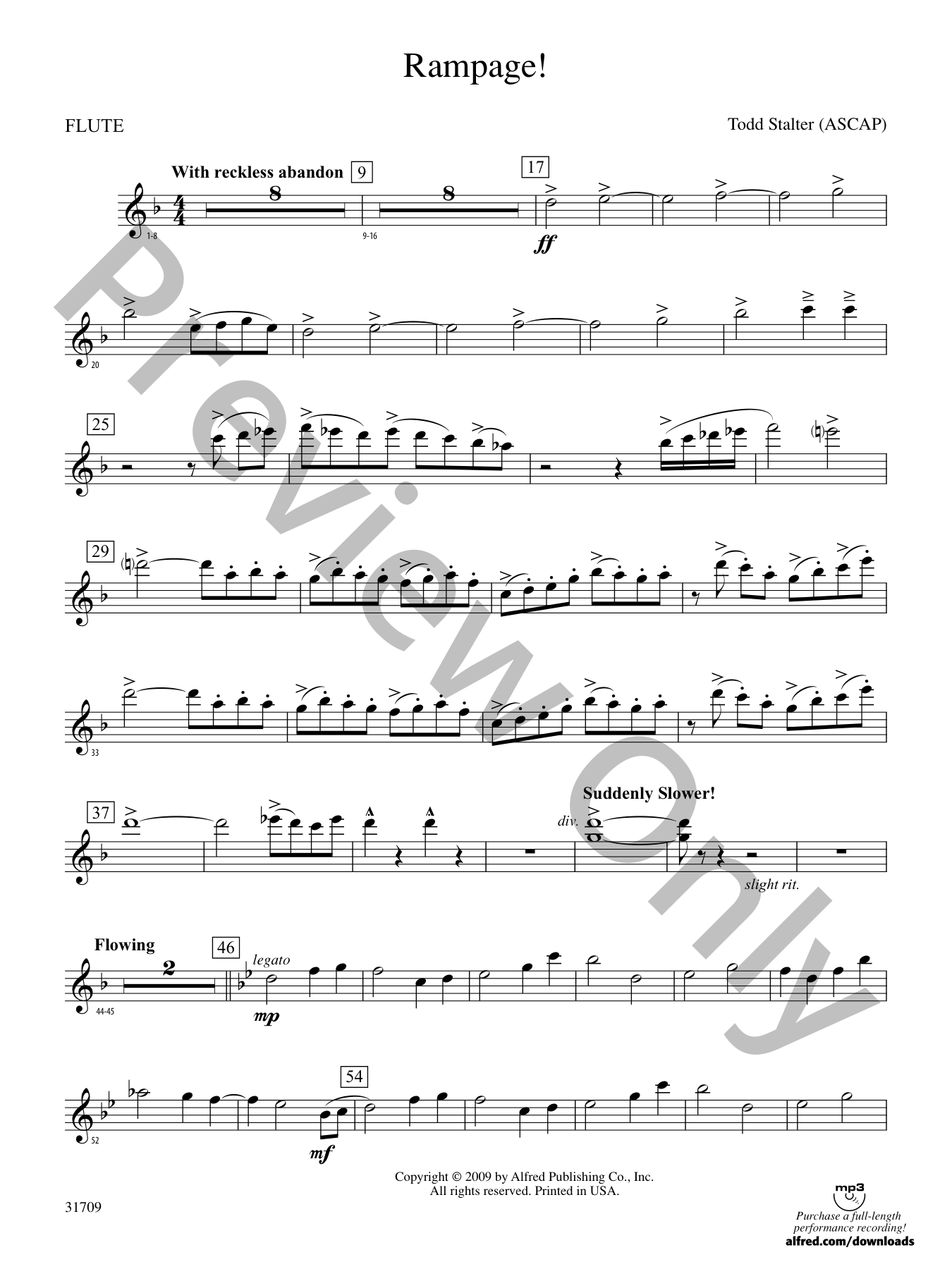 Rampage! Concert Band Sheet Music | J.W. Pepper