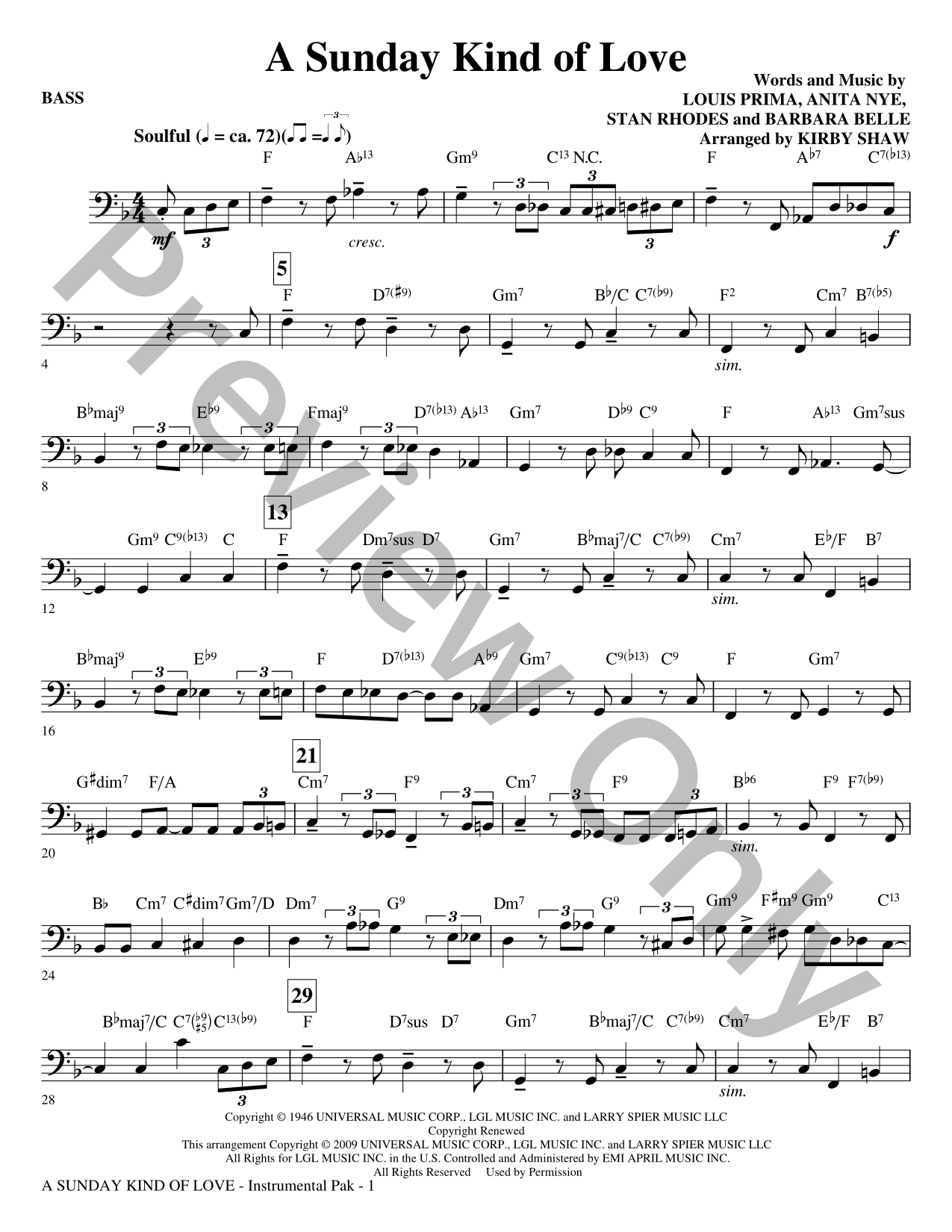 Sunday Kind of Love, A Choral Sheet Music | J.W. Pepper