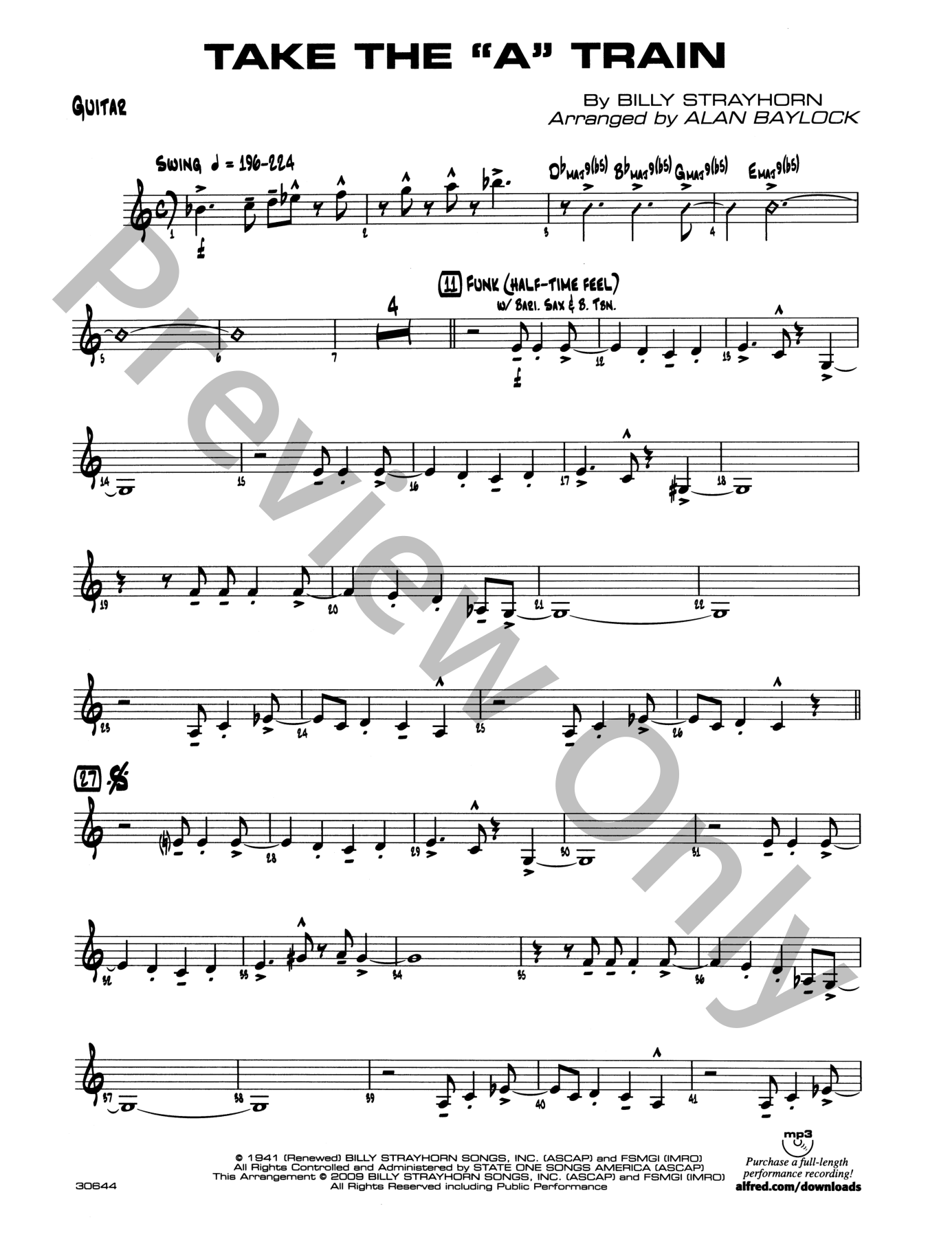 Take the 'A' Train Jazz Sheet Music | J.W. Pepper