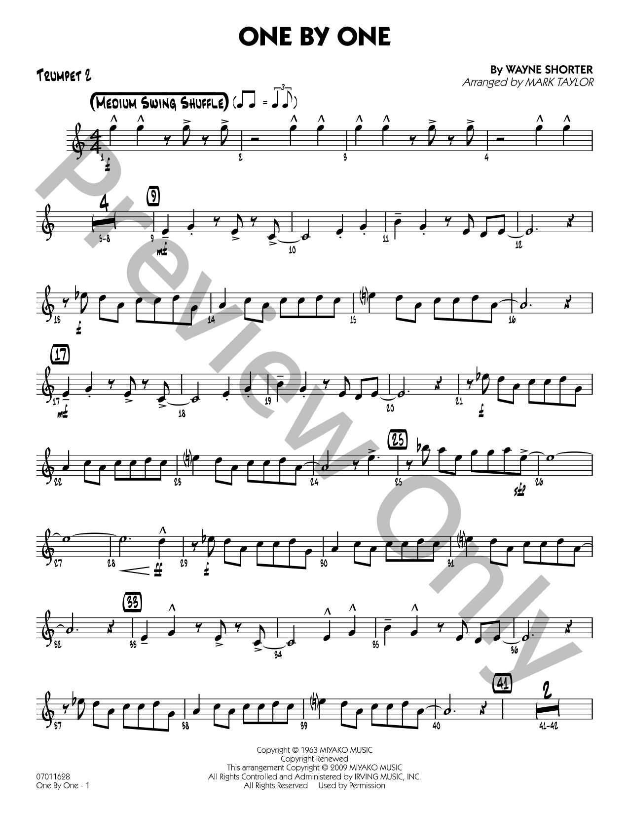 One by One Jazz Sheet Music | J.W. Pepper