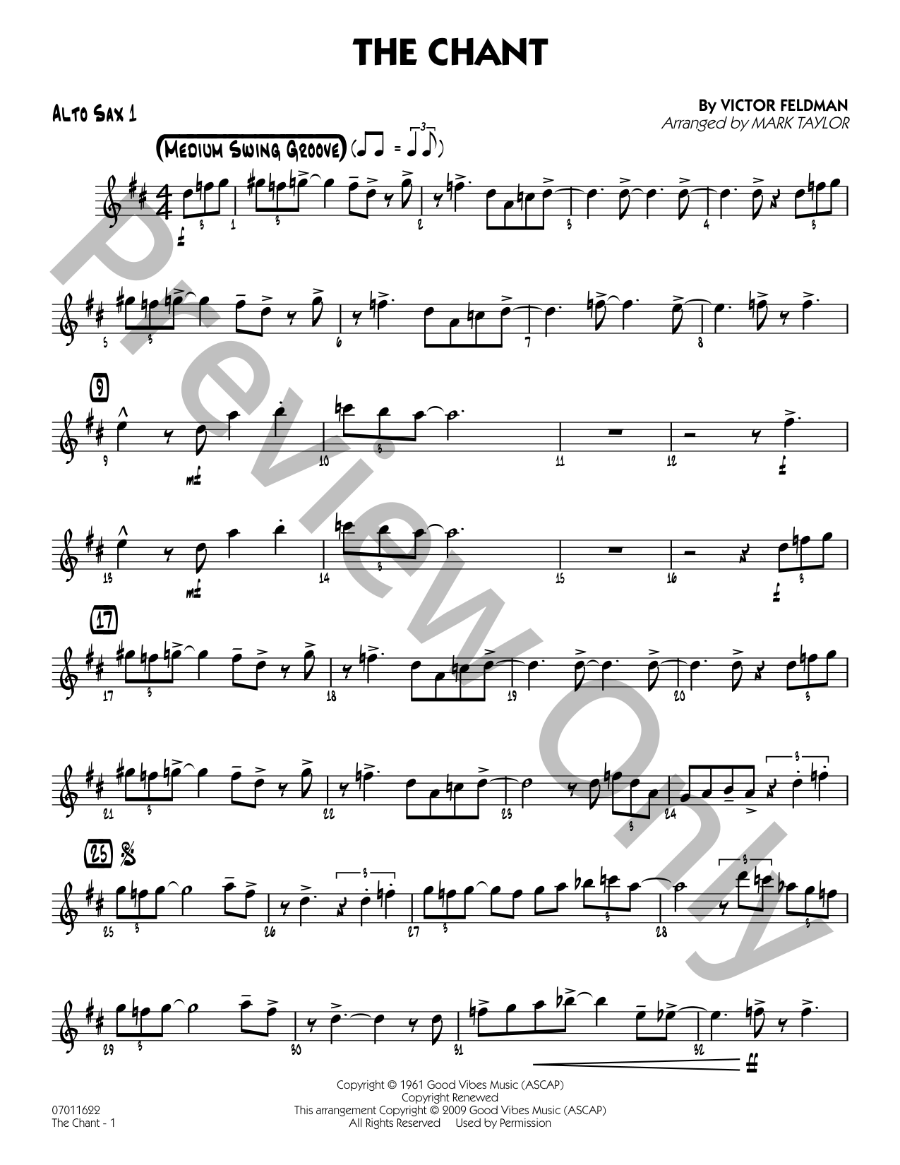 The Chant Jazz Sheet Music | J.W. Pepper