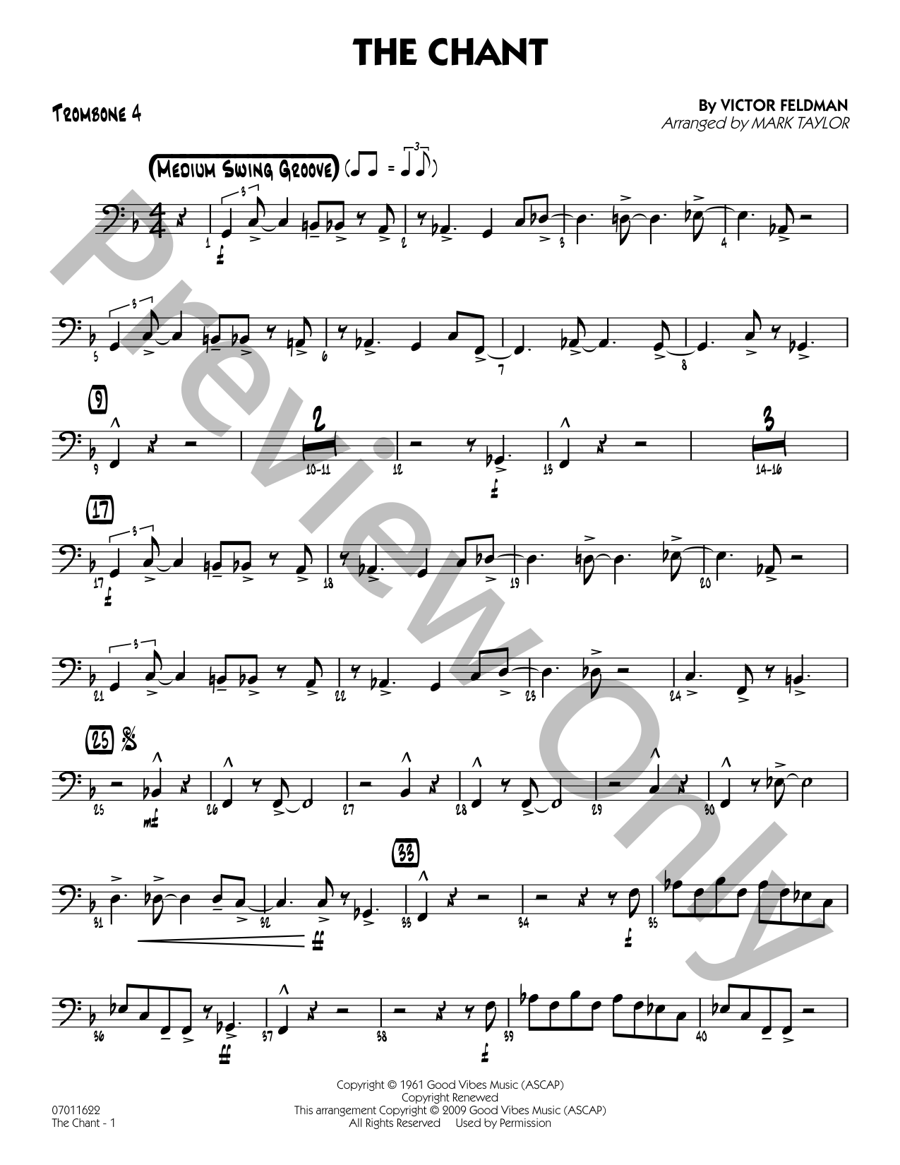The Chant Jazz Sheet Music | J.W. Pepper