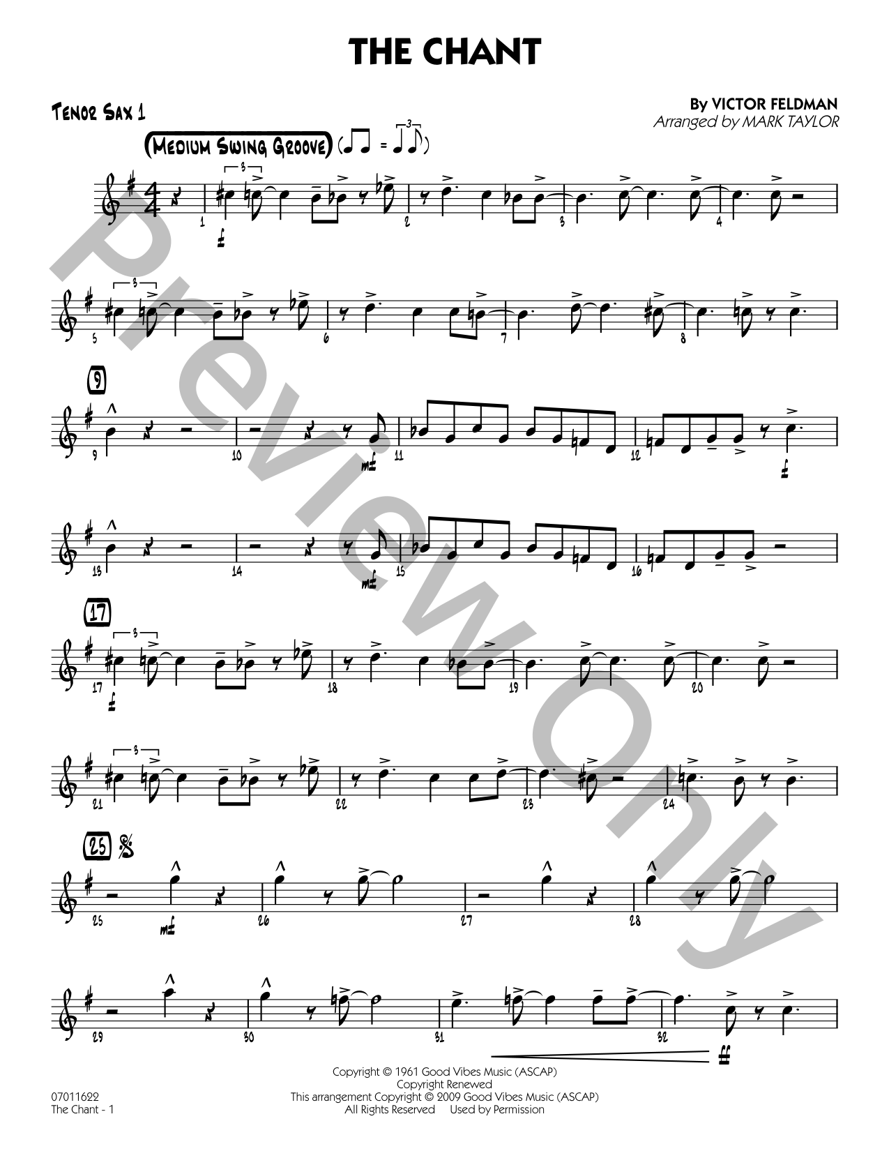 The Chant Jazz Sheet Music | J.W. Pepper