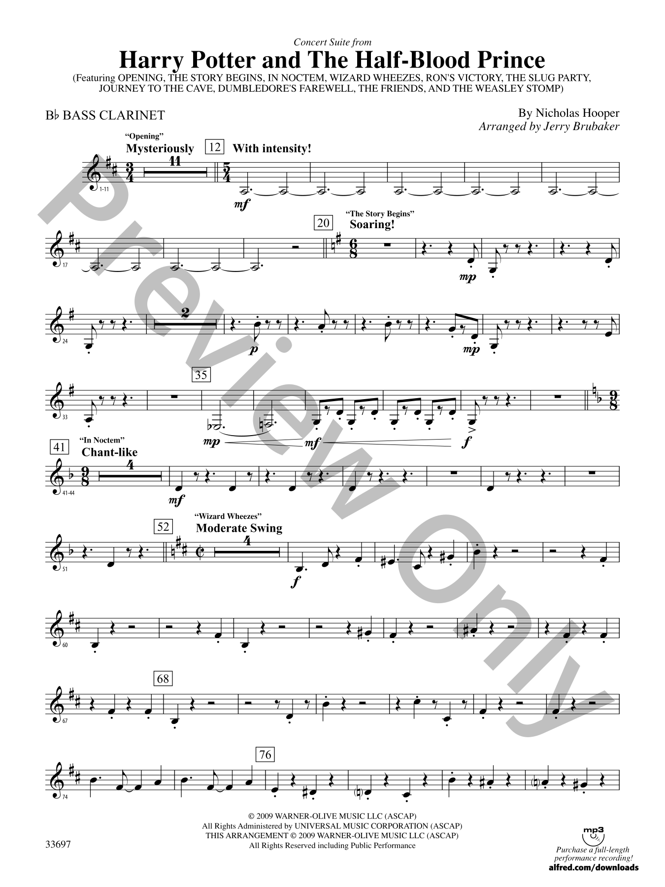 Harry Potter and the Half-Blood Prince Orchestra Sheet Music