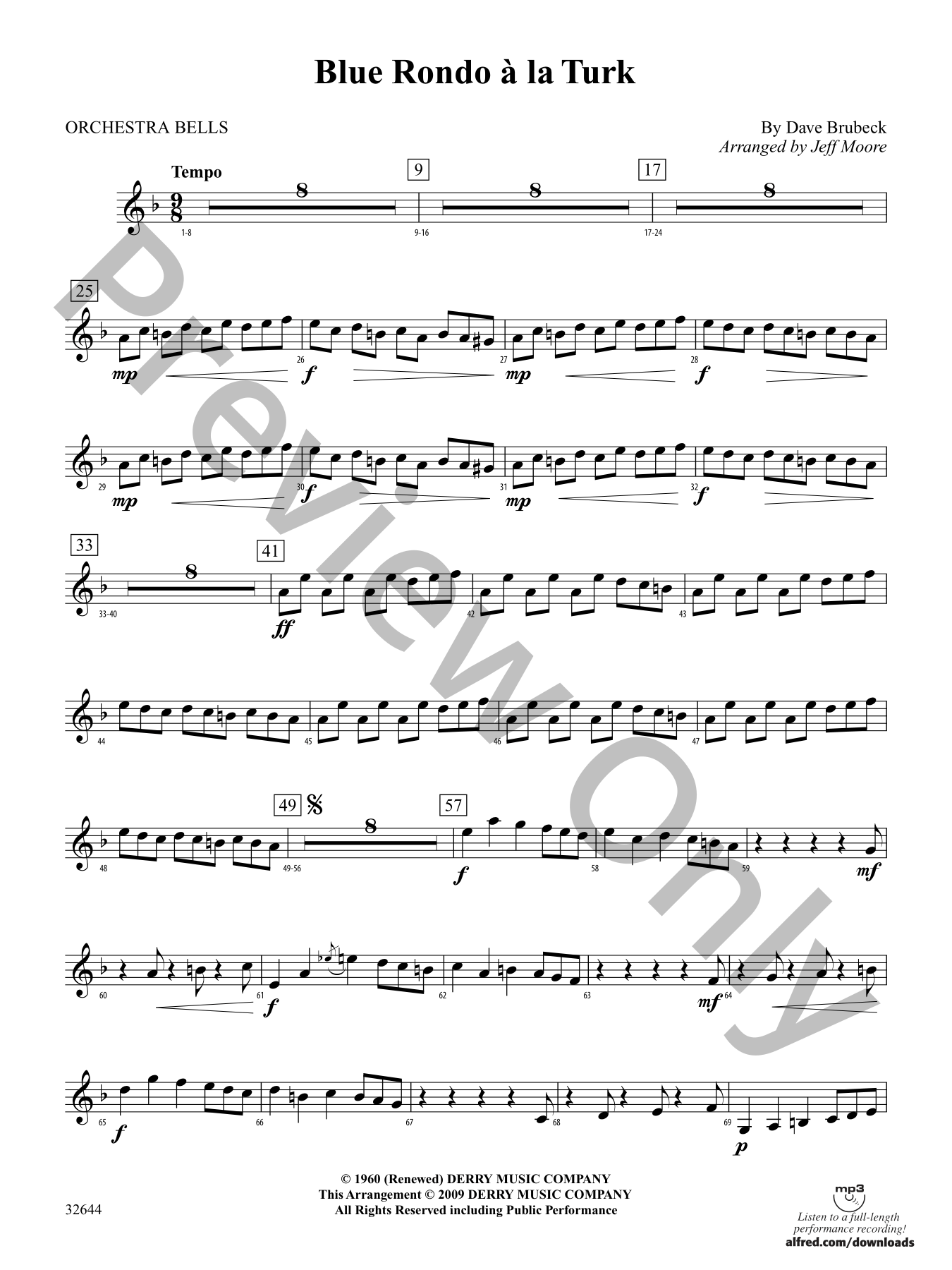 Blue Rondo a la Turk Sheet Music | J.W. Pepper