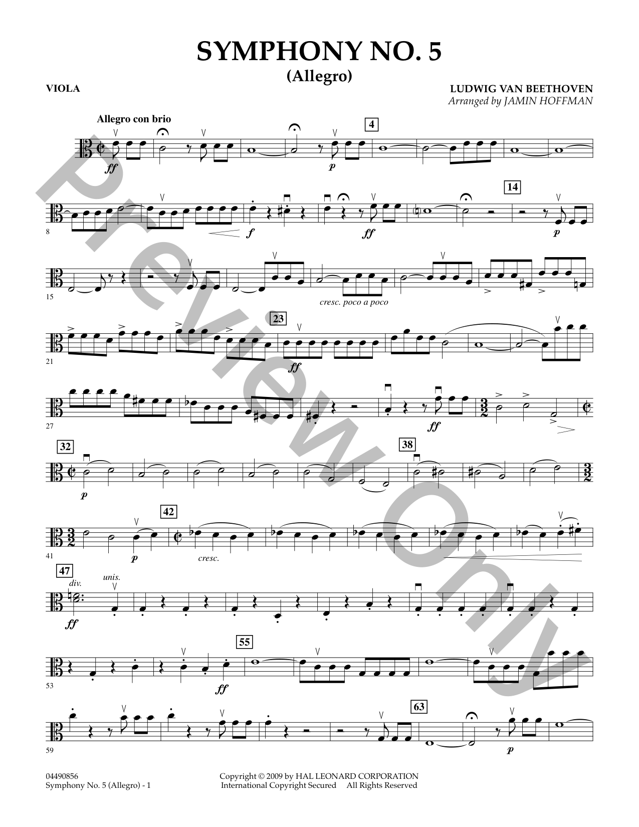 Symphony No. 5 Orchestra Sheet Music | J.W. Pepper