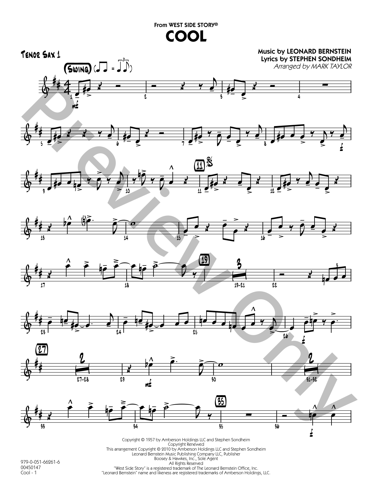 Cool Jazz Sheet Music | J.W. Pepper