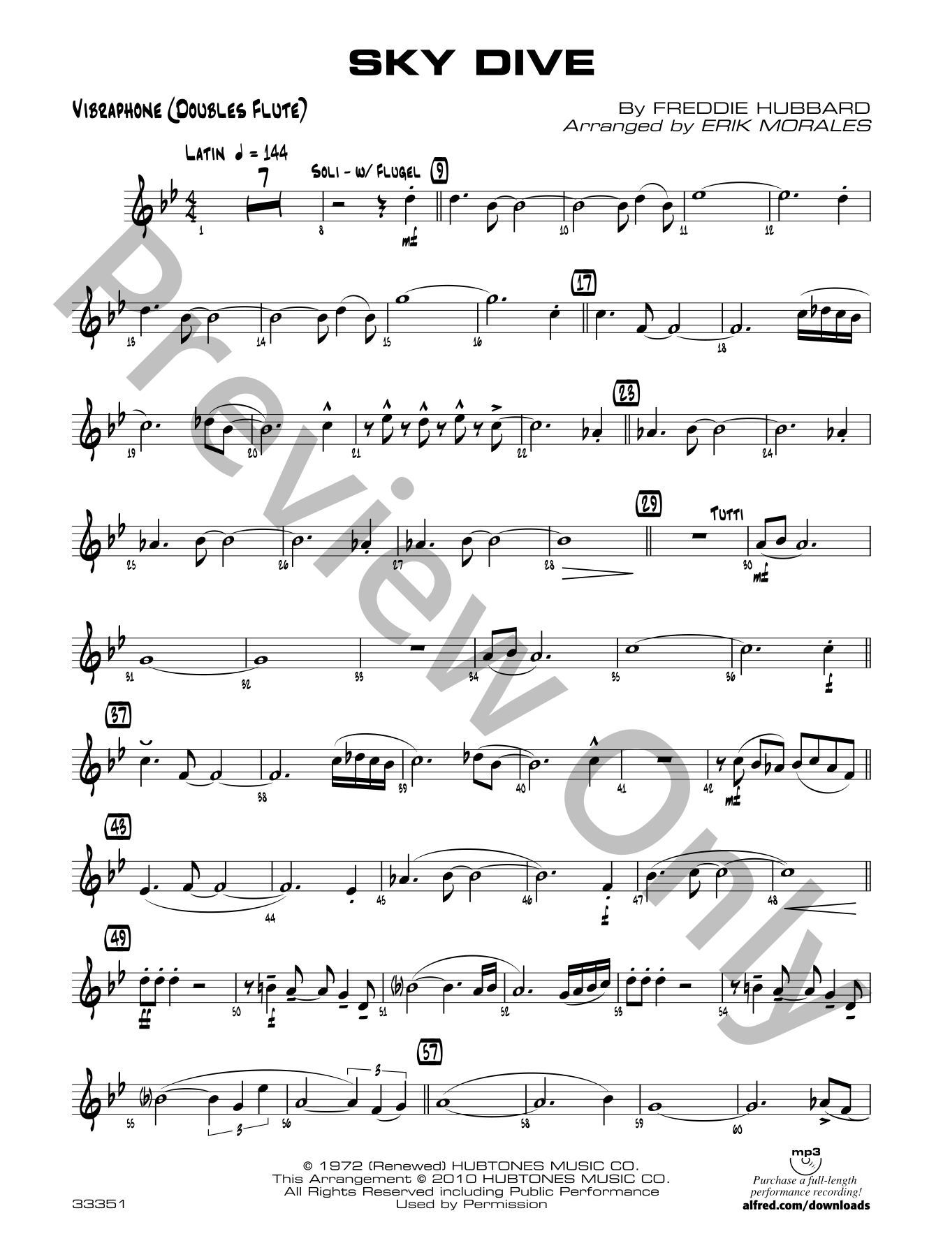 Sky Dive Jazz Sheet Music | J.W. Pepper