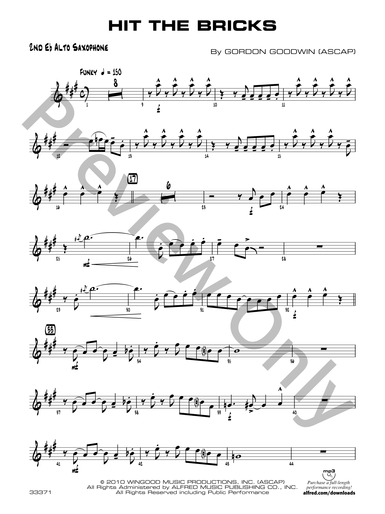 Hit the Bricks Jazz Sheet Music | J.W. Pepper