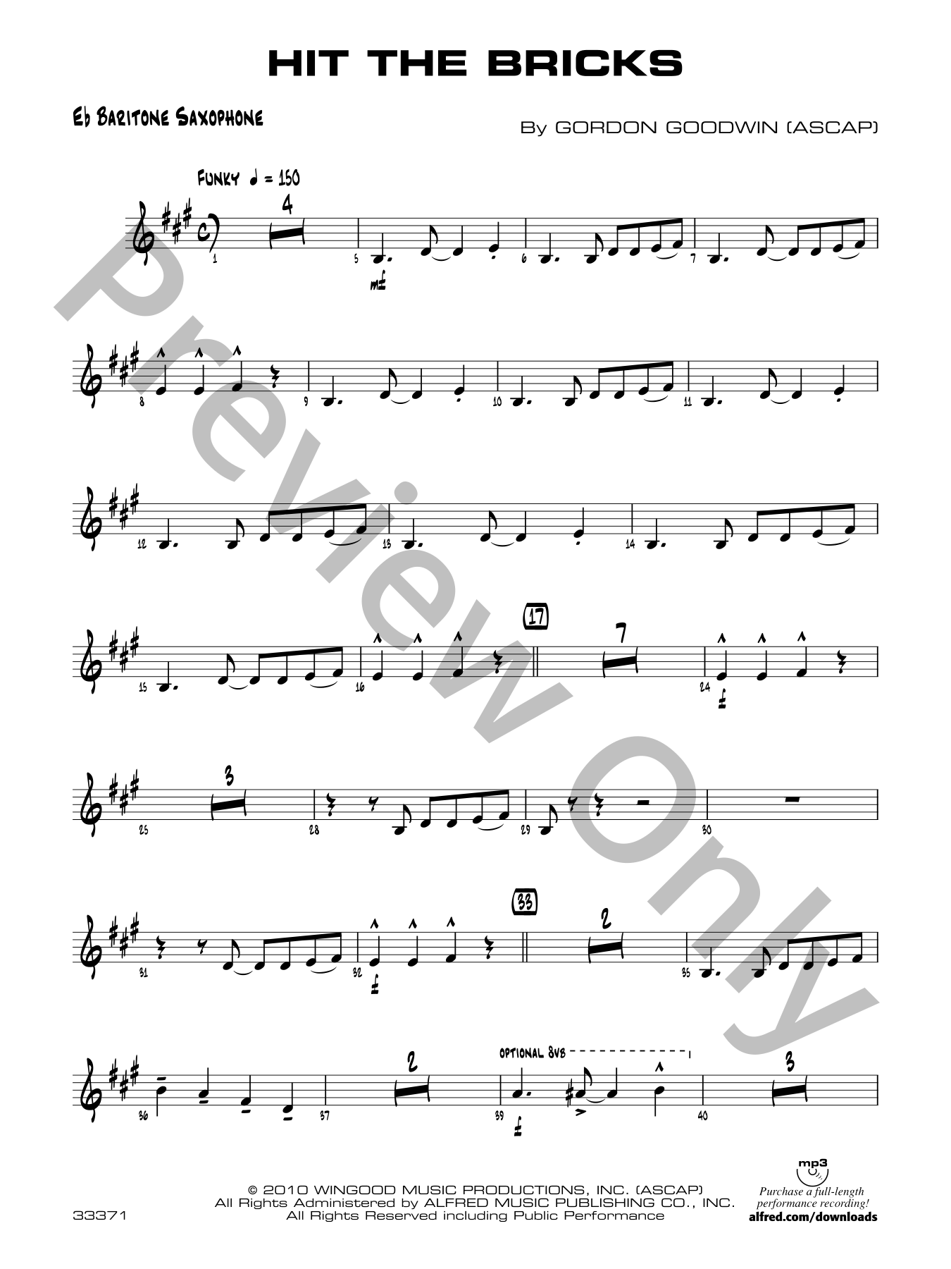 Hit the Bricks Jazz Sheet Music | J.W. Pepper