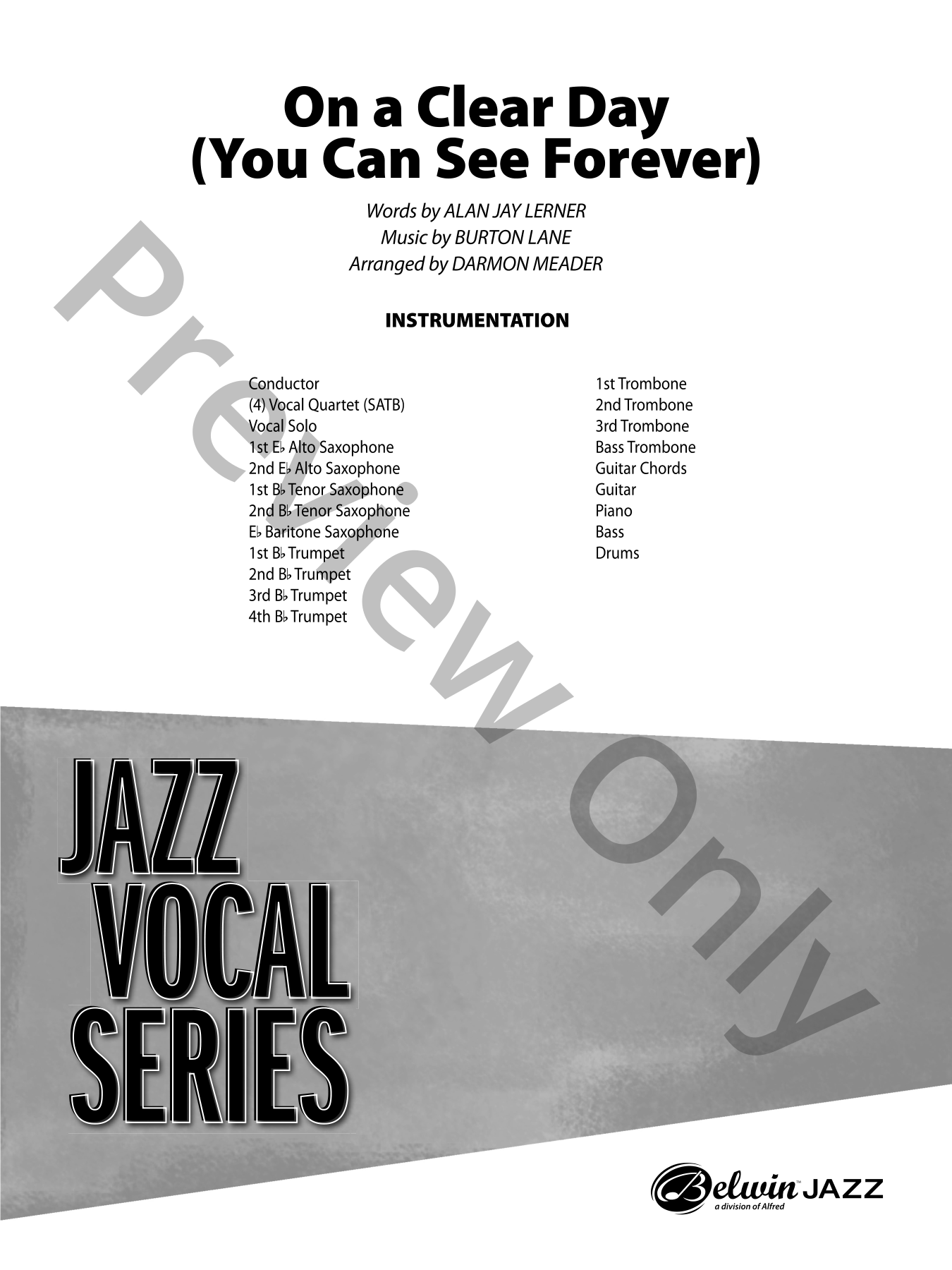 Vocal Group with Jazz Ensemble | J.W. Pepper