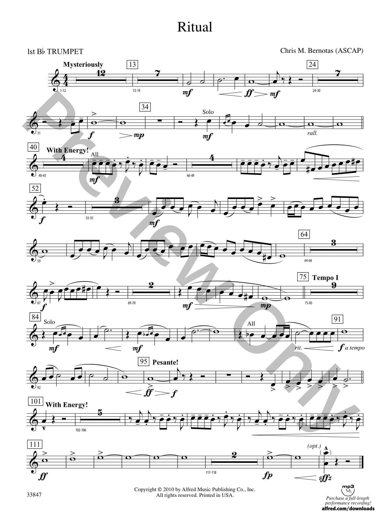 Ritual Concert Band Sheet Music | J.W. Pepper
