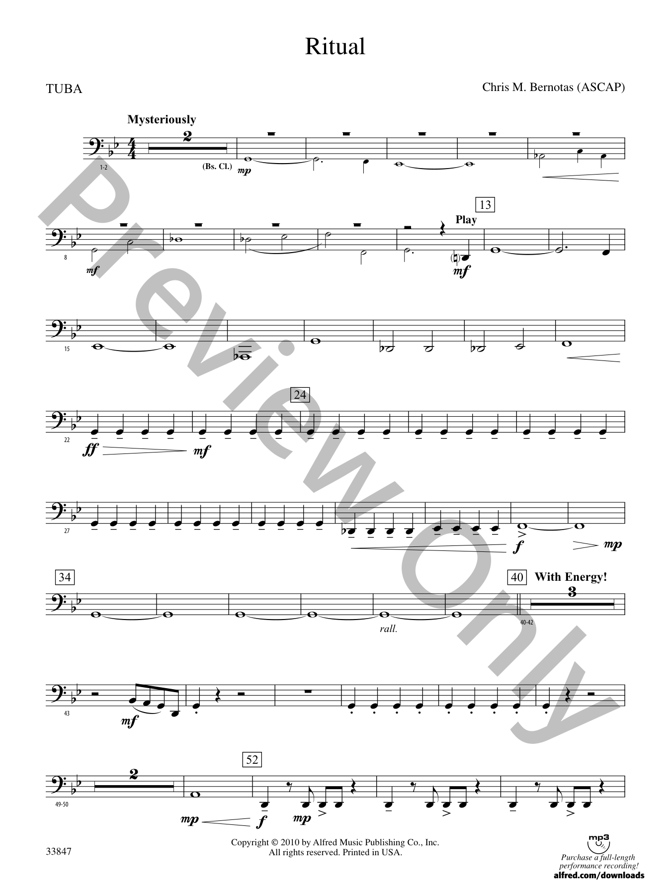 Ritual Concert Band Sheet Music | J.W. Pepper