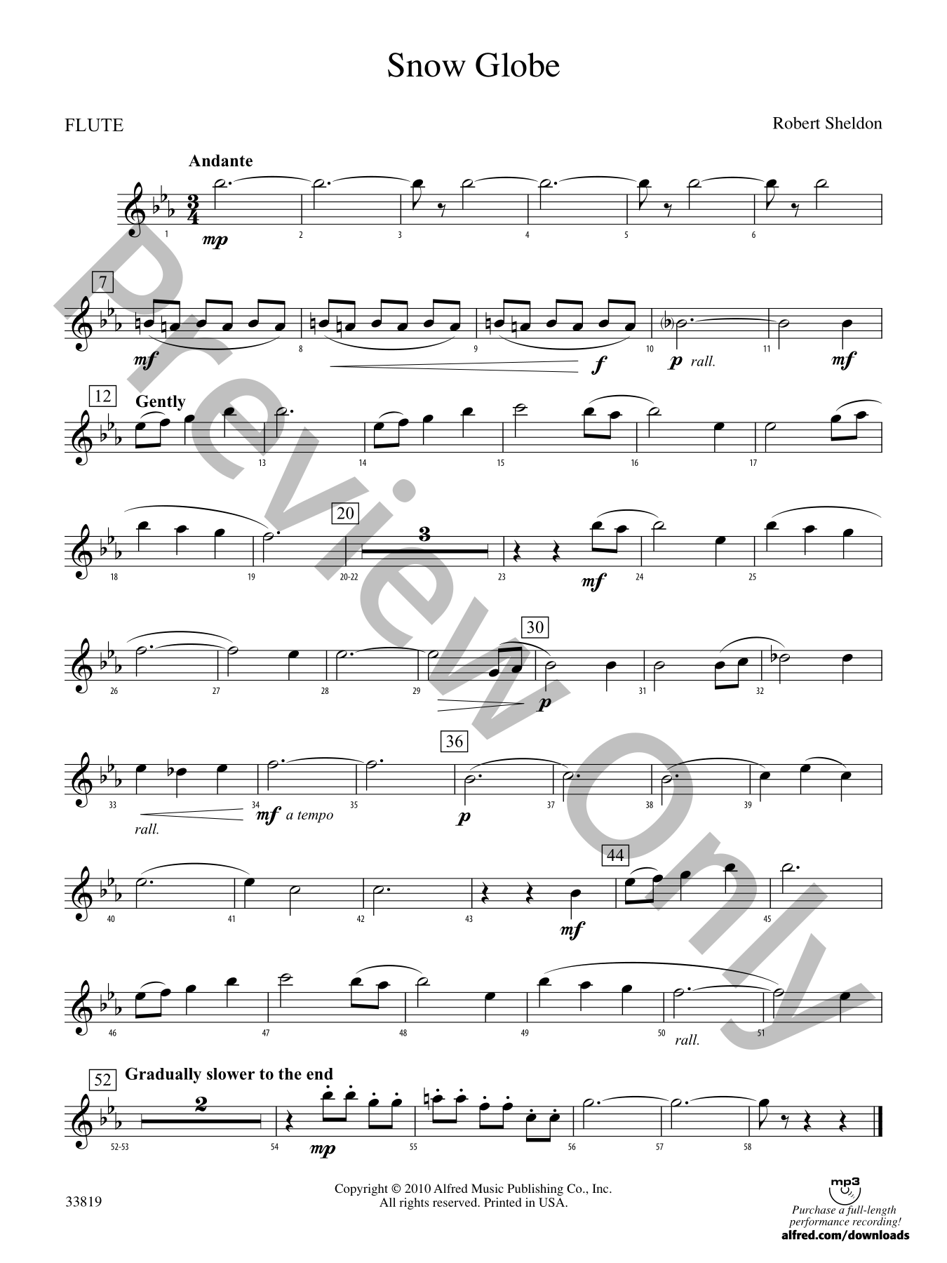 Snow Globe Concert Band Sheet Music | J.W. Pepper