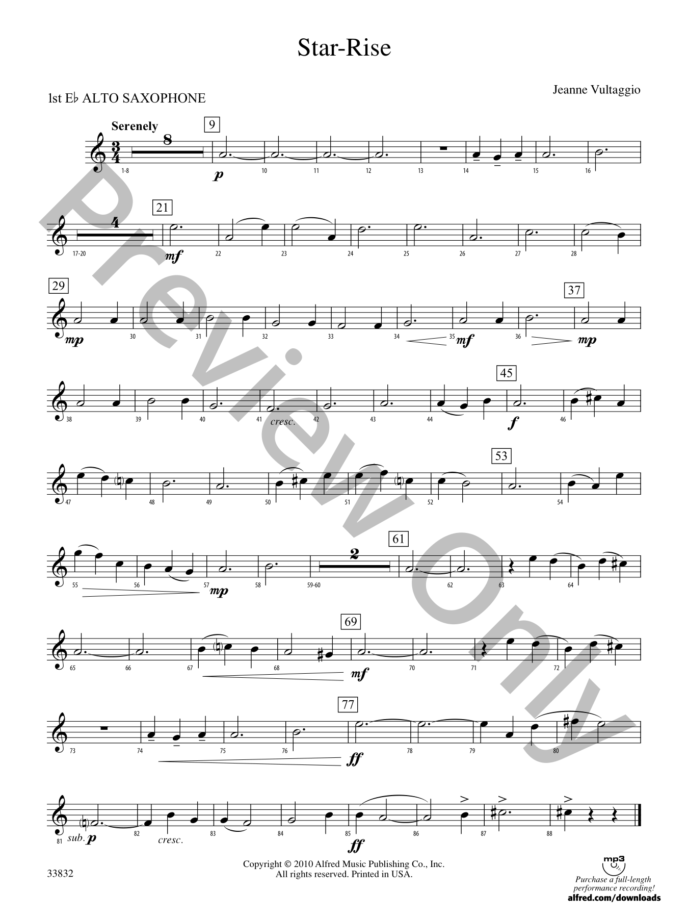 Star-Rise Concert Band Sheet Music | J.W. Pepper