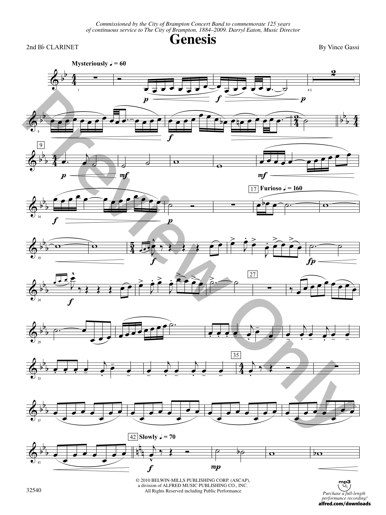 Genesis Concert Band Sheet Music | J.W. Pepper