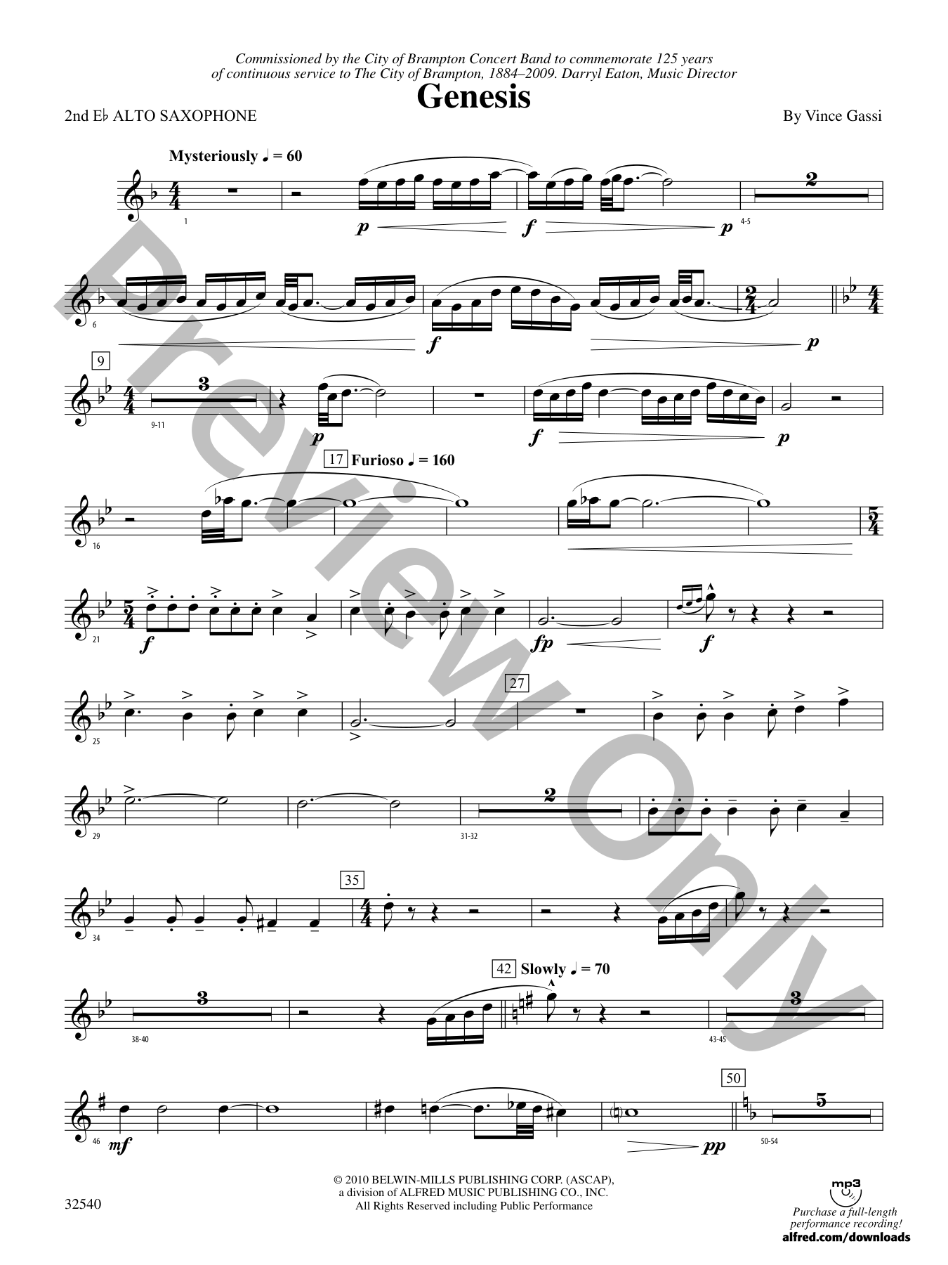 Genesis Concert Band Sheet Music | J.W. Pepper