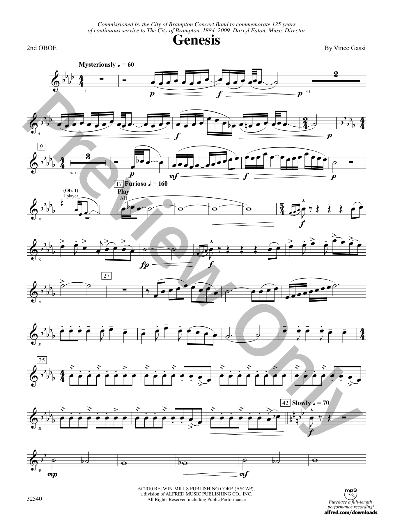 Genesis Concert Band Sheet Music | J.W. Pepper