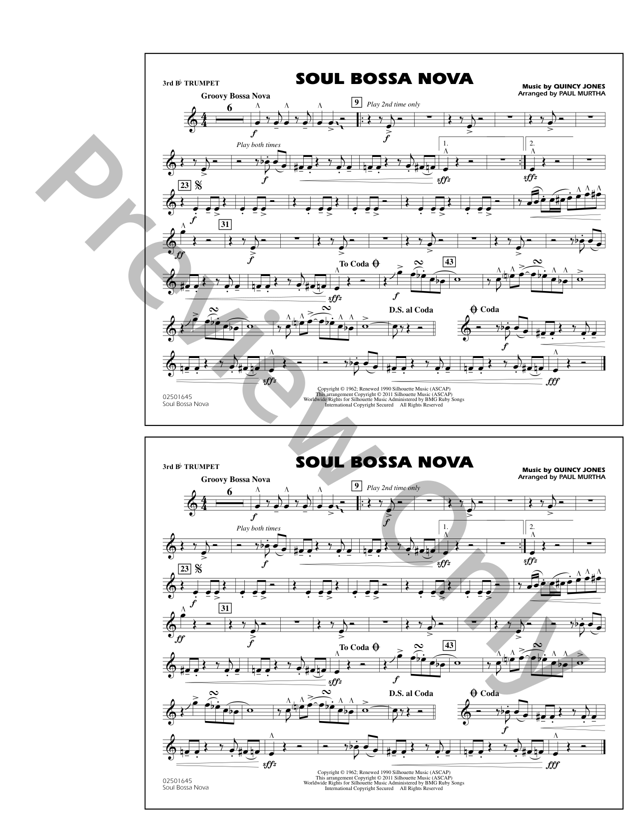 Soul Bossa Nova Marching Band Sheet Music | J.W. Pepper