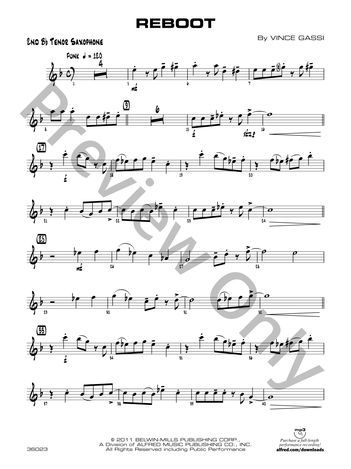 Reboot Jazz Sheet Music | J.W. Pepper