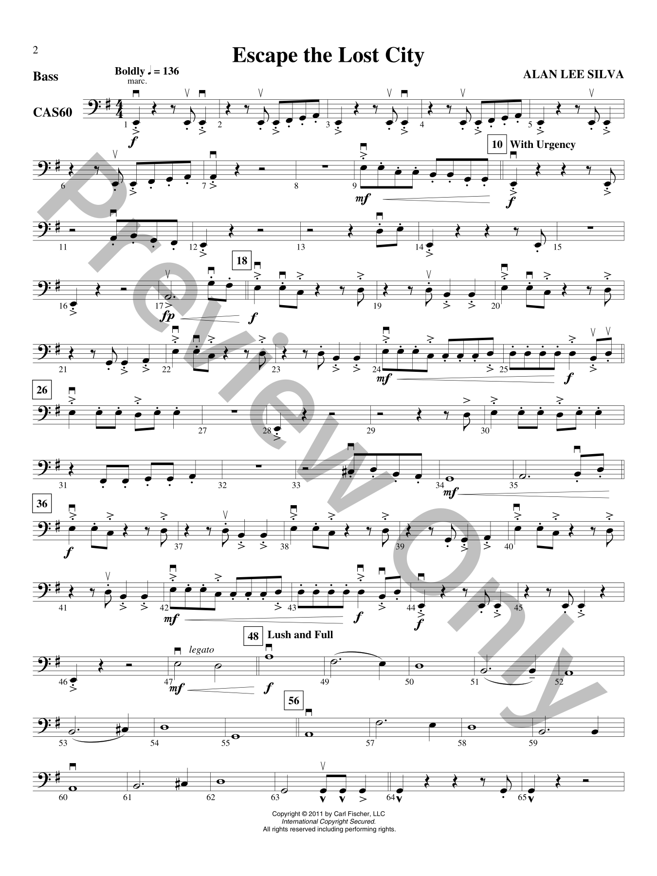 Escape the Lost City Orchestra Sheet Music | J.W. Pepper
