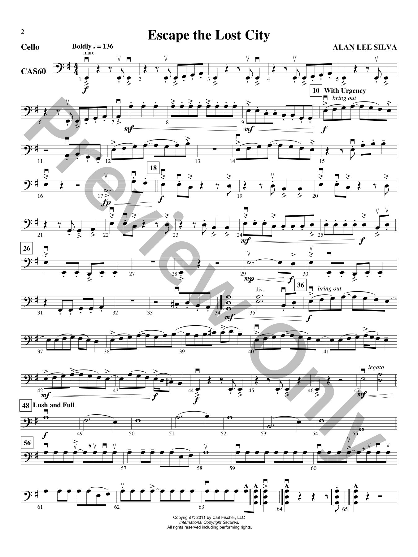 Escape the Lost City Orchestra Sheet Music | J.W. Pepper