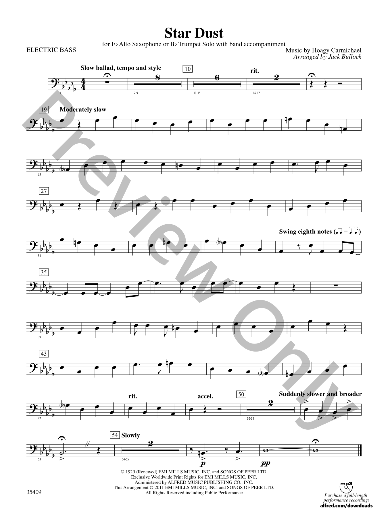 Star Dust Concert Band Sheet Music | J.W. Pepper